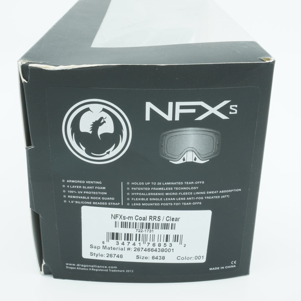 [267466438001] Mens Dragon Alliance NFXs MX 4 Goggles