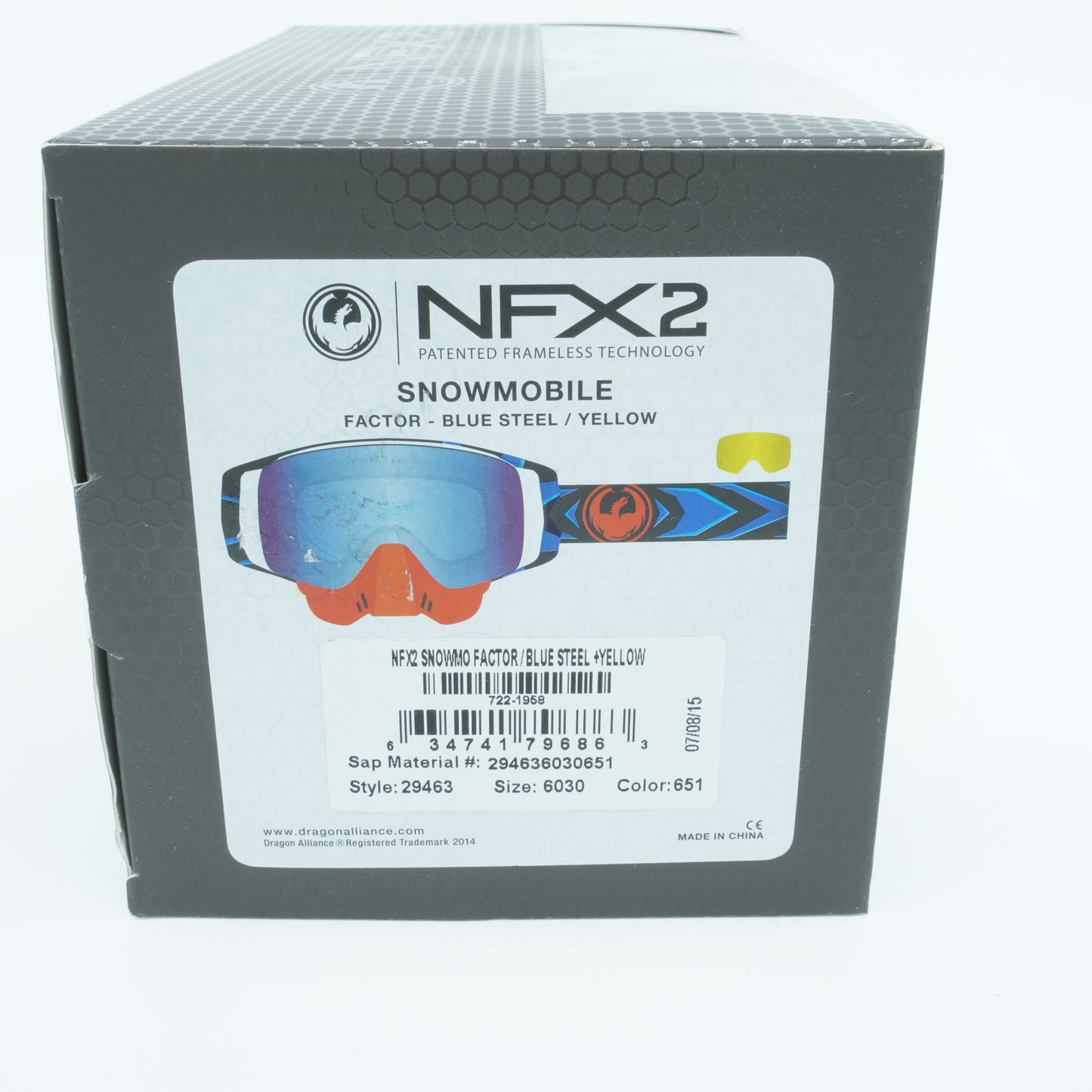 [294636030651] Mens Dragon Alliance NFX2 Snowmobile 1 Goggles