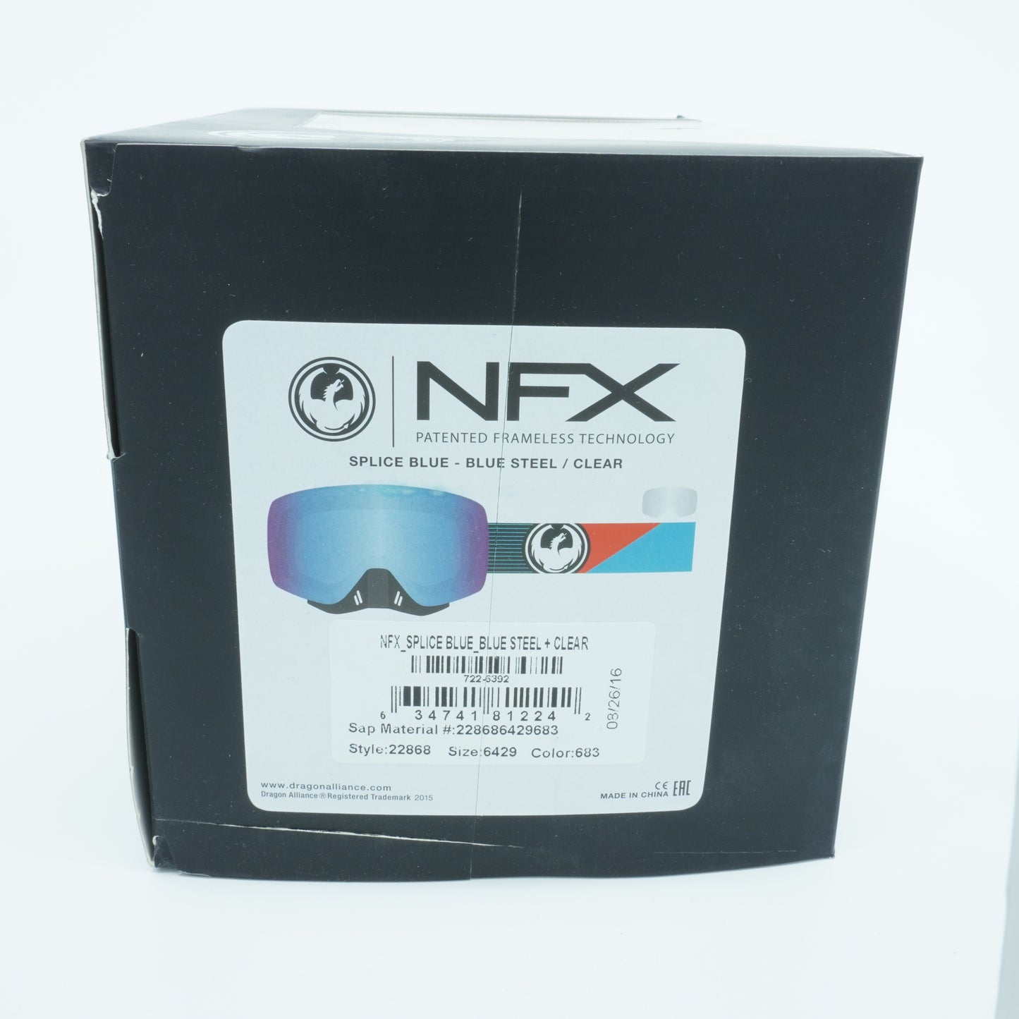 [228686429683] Mens Dragon Alliance NFX 1 Goggles