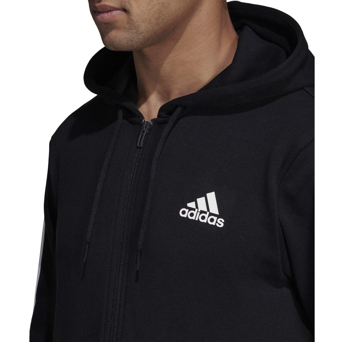 [DT9896] Mens Adidas Must Haves 3-Stripes French Terry Hoodie - sneakAR