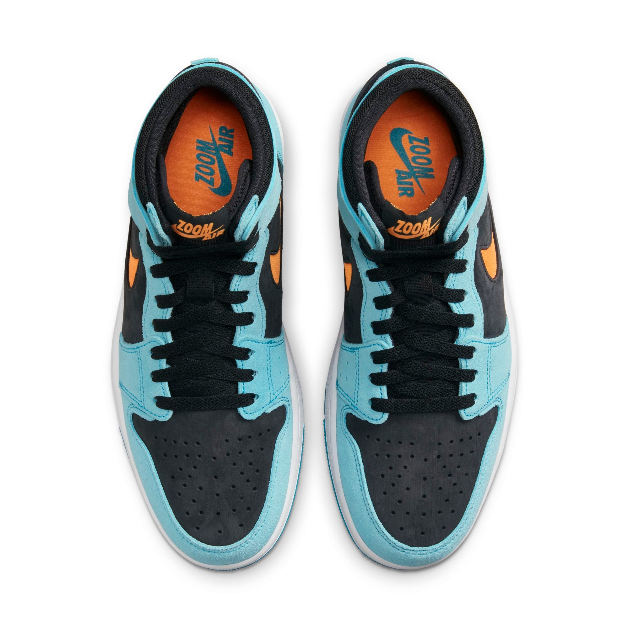 [DV1307-408] Mens Air Jordan Retro 1 Zoom CMFT 2 'Bleached Aqua Bright Citrus'