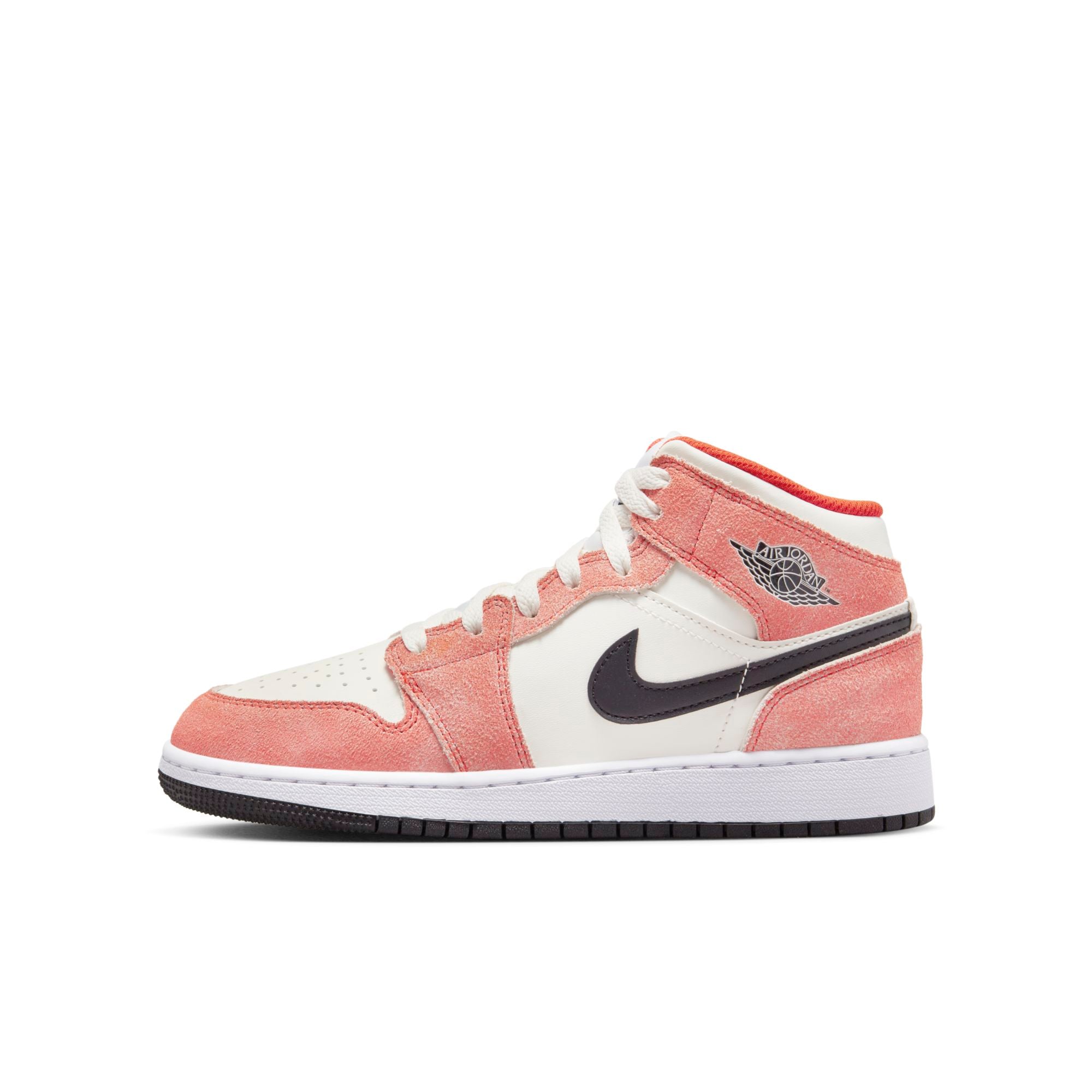 [DV1336-800] Grade School Air Jordan RETRO 1 MID SE 'ORANGE SUEDE' (GS)