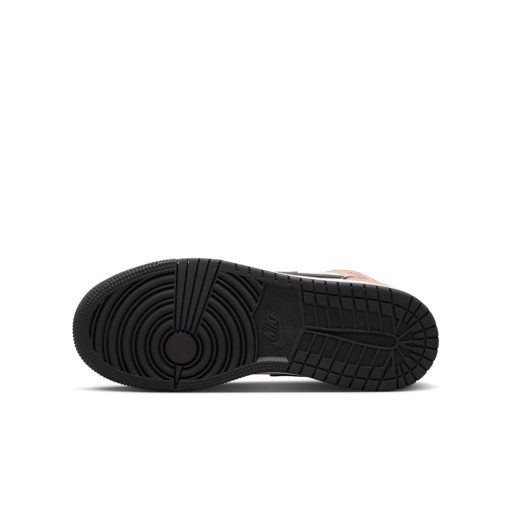 [DV1336-800] Grade School Air Jordan RETRO 1 MID SE 'ORANGE SUEDE' (GS)