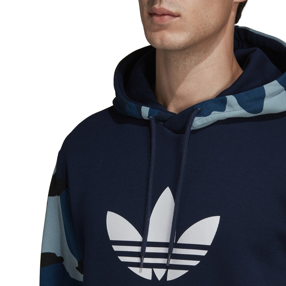 [DV2064] Mens Adidas Originals Camo Over The Head Hoodie