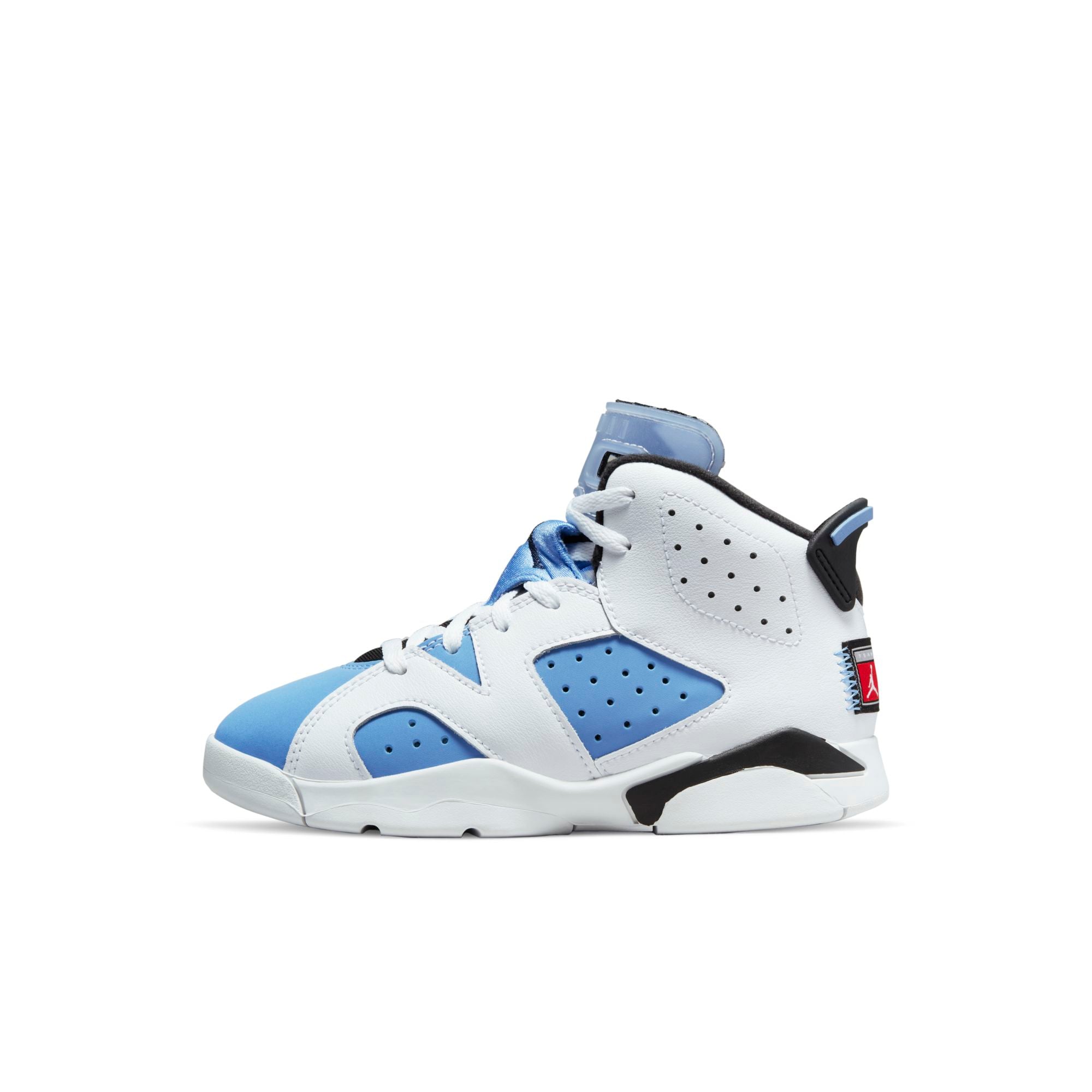 [DV3605-410] Preschool Air Jordan Retro 6 (PS) 'UNC White'