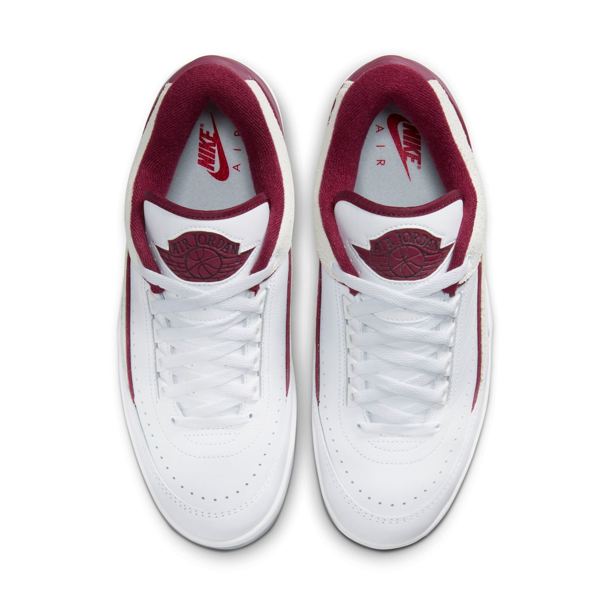 [DV9956-103] Mens Air Jordan RETRO 2 LOW 'CHERRYWOOD'