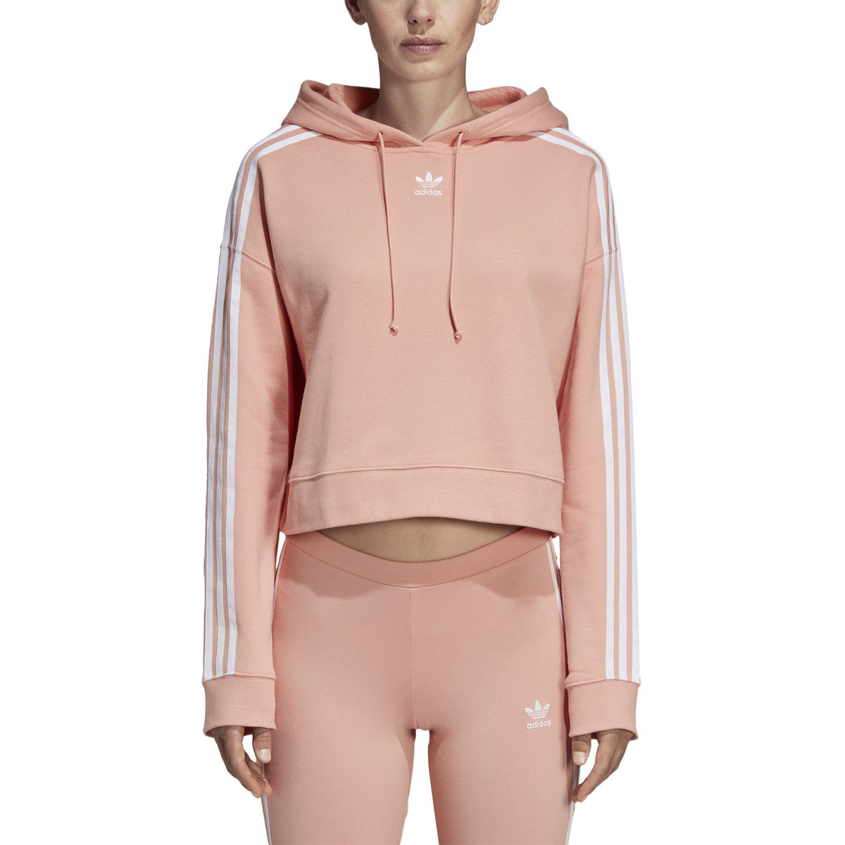 [DX2161] Womens Adidas Originals Cropped Hoodie