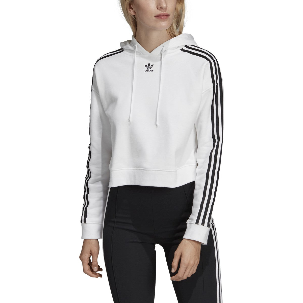 [DX2321] Womens Adidas Cropped Hoodie