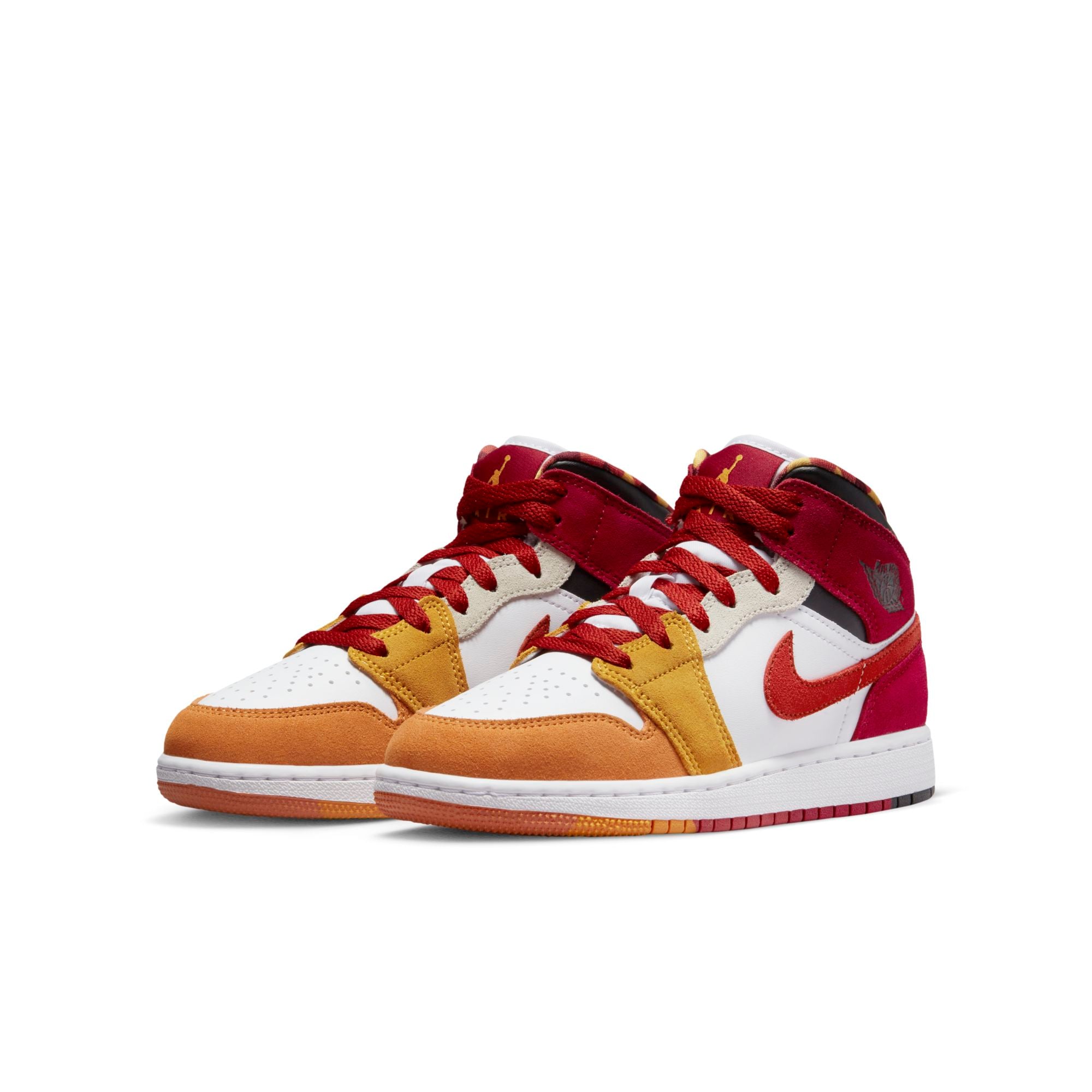 [DX2460-601] Youth Air Jordan Retro 1 Mid SE 'Picnic (GS)'