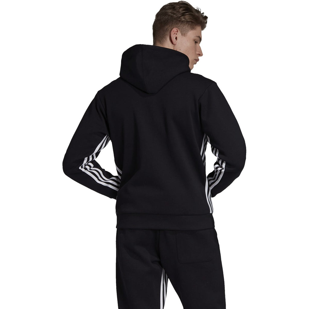 [DX7657] Mens Adidas Must Haves 3 Stripe Full Zip Hoodie