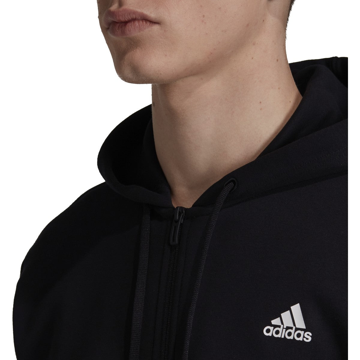 [DX7657] Mens Adidas Must Haves 3 Stripe Full Zip Hoodie