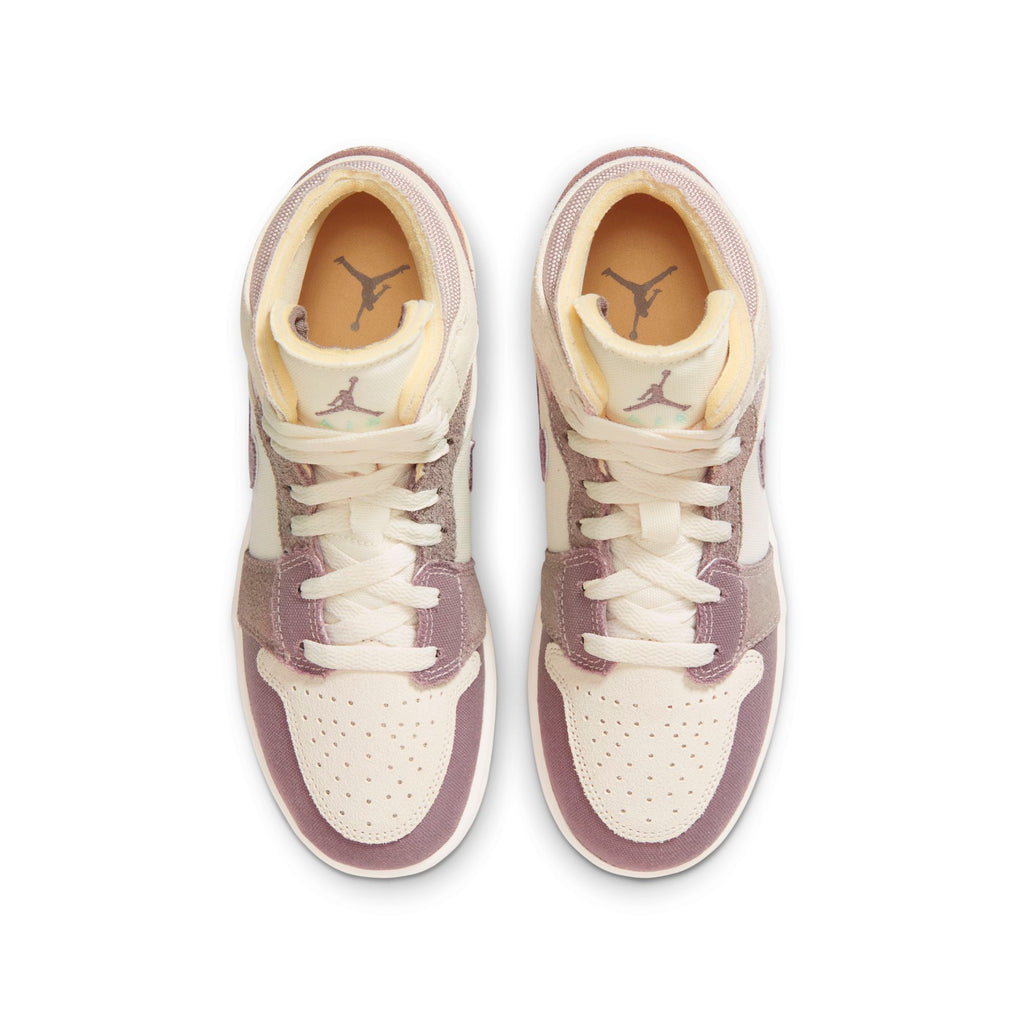 [DZ4466-102] Grade School Air Jordan RETRO 1 MID SE CRAFT 'TAUPE HAZE' (GS)