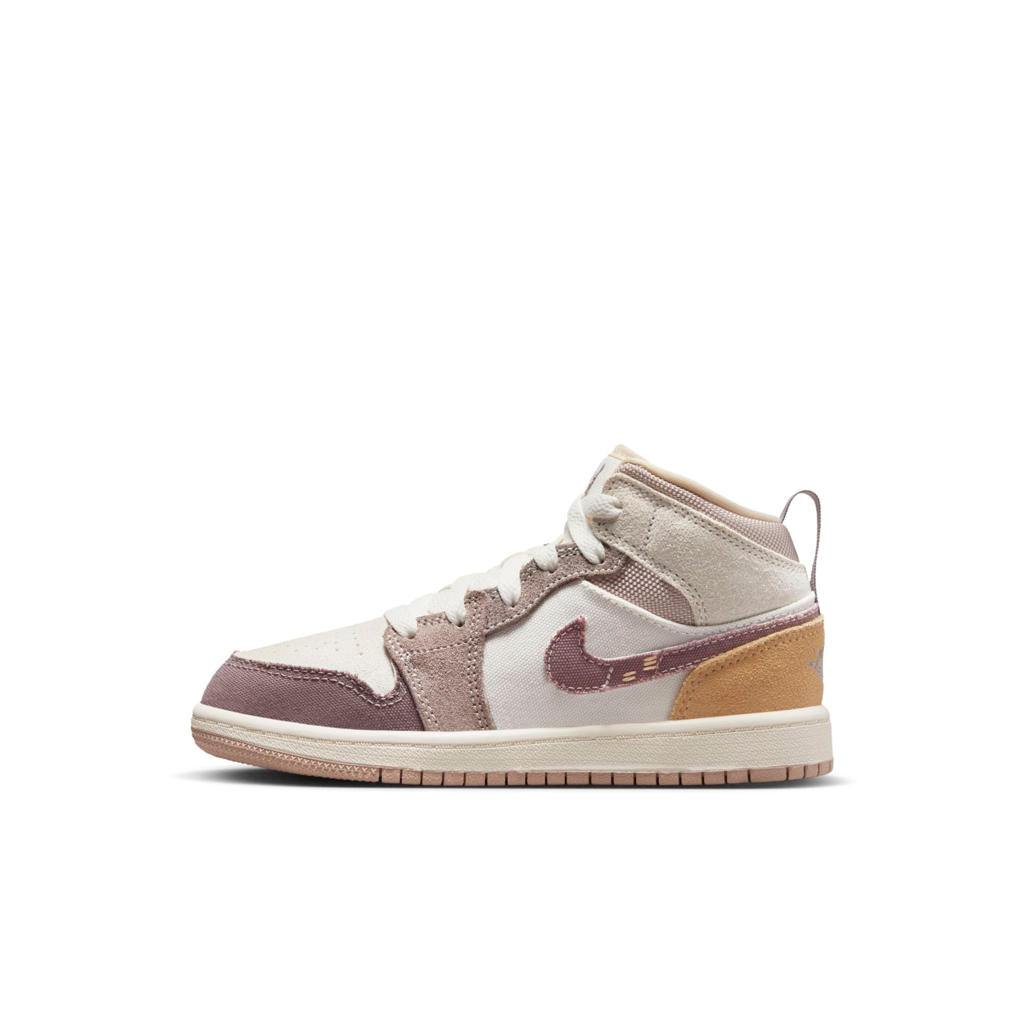 [DZ4468-102] Preschool Air Jordan RETRO 1 MID SE CRAFT PS 'INSIDE OUT - TAUPE HAZE'