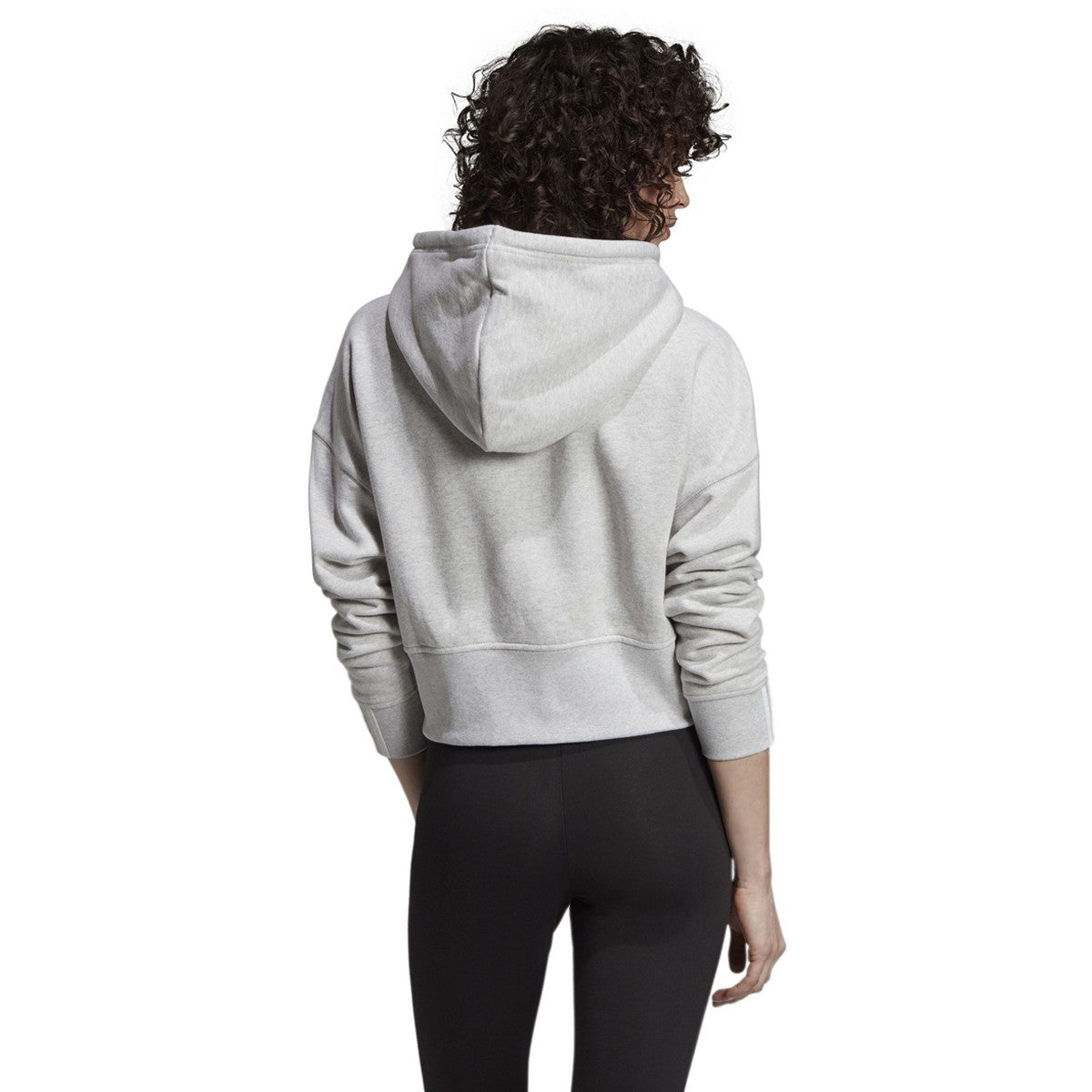 [EJ8538] Womens Adidas 3-Stripes Cropped Hoodie