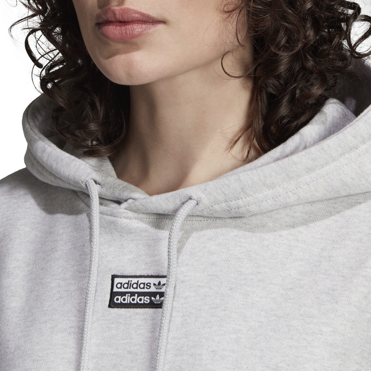 [EJ8538] Womens Adidas 3-Stripes Cropped Hoodie