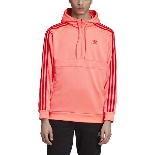 [EJ9686] Mens Adidas Originals 3-Stripes Half Zip Hoodie