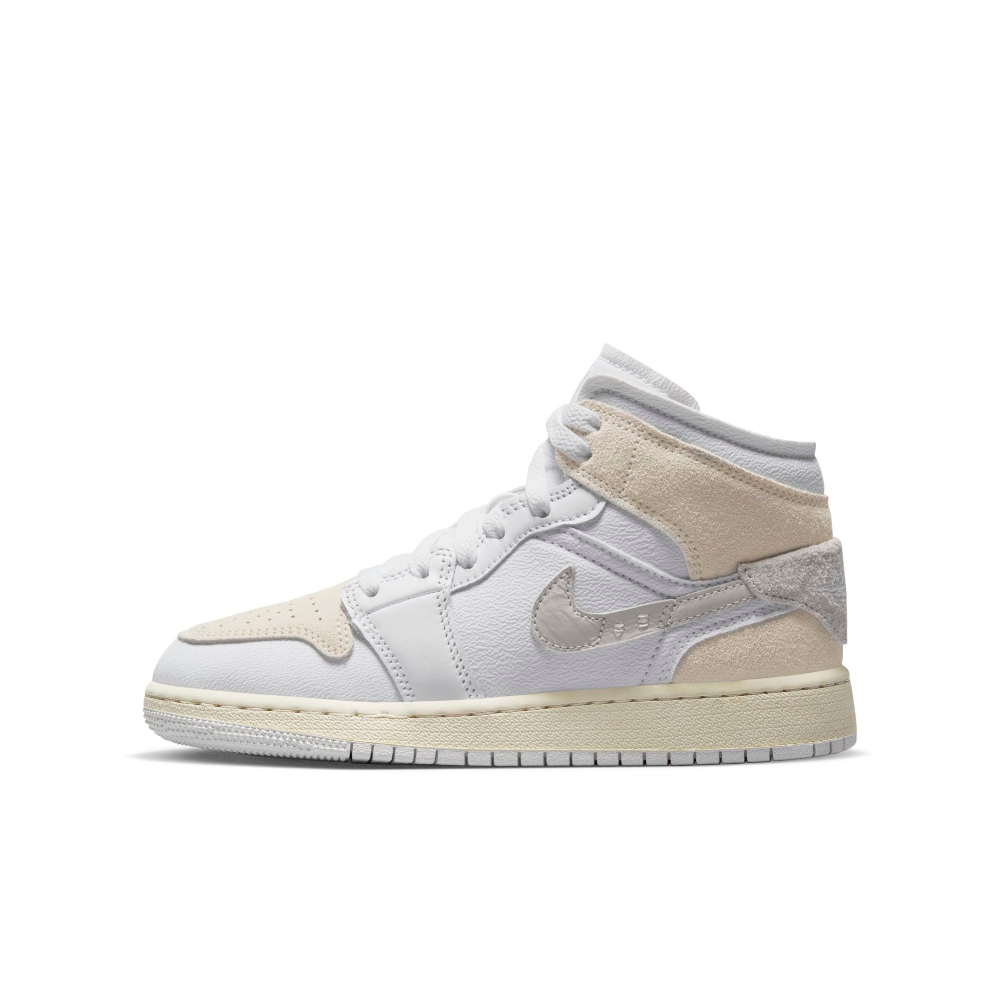 [FB9142-120] Grade School Air Jordan Retro 1 Mid SE Craft (GS)
