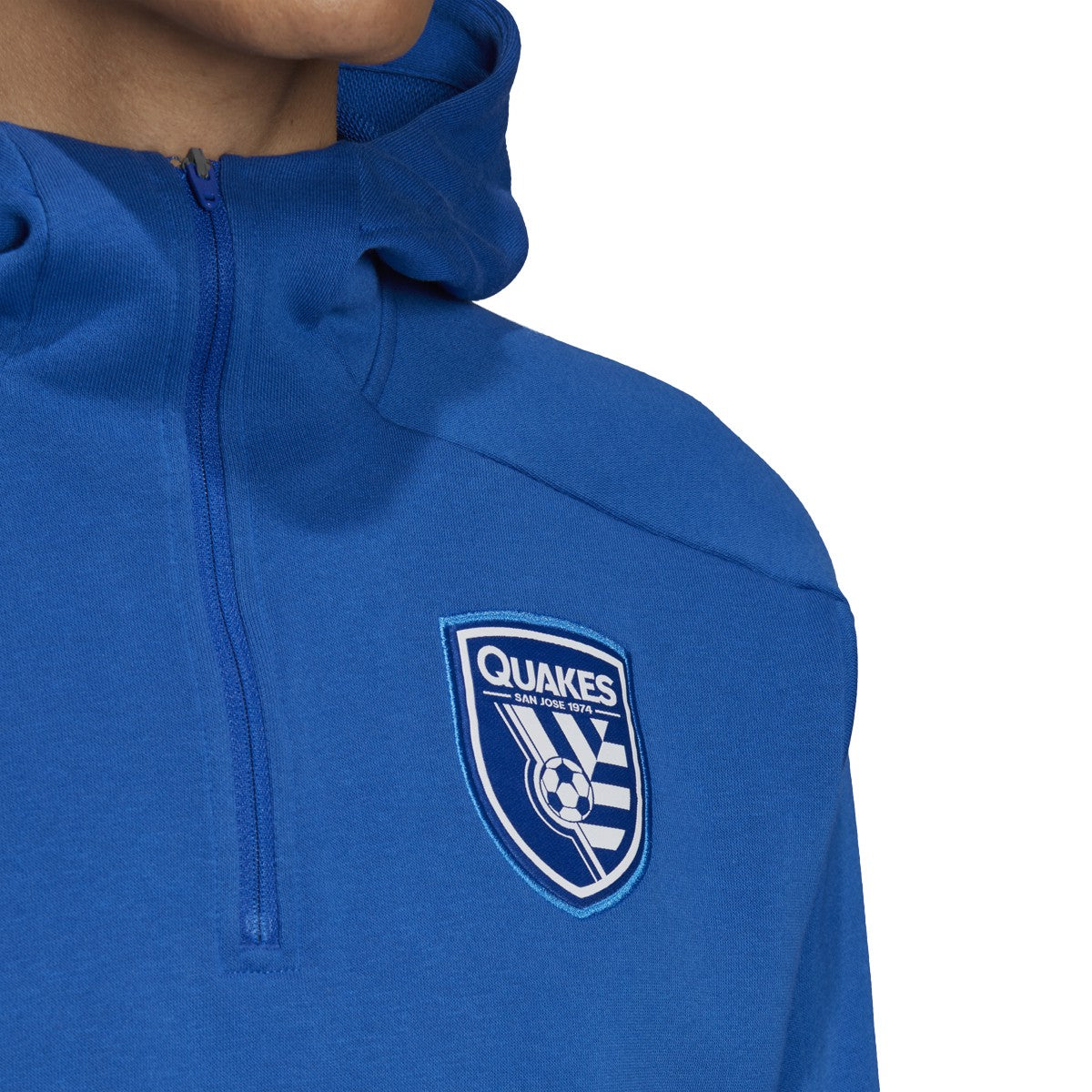 [FI1445] Mens Adidas San Jose Earthquakes 3-Stripes Travel Jacket