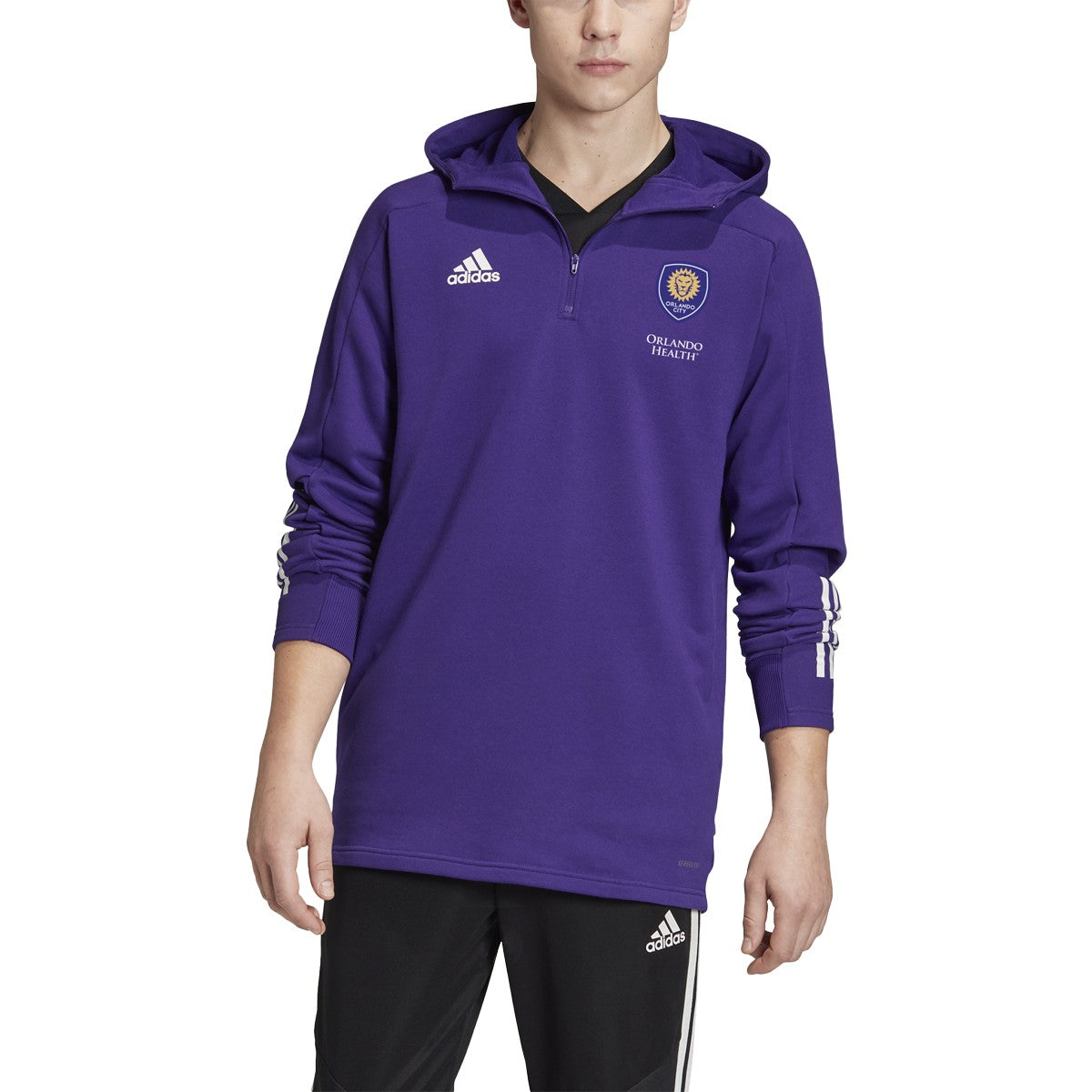 [FI1527] Mens Adidas Orlando City 3-Stripes Travel Jacket