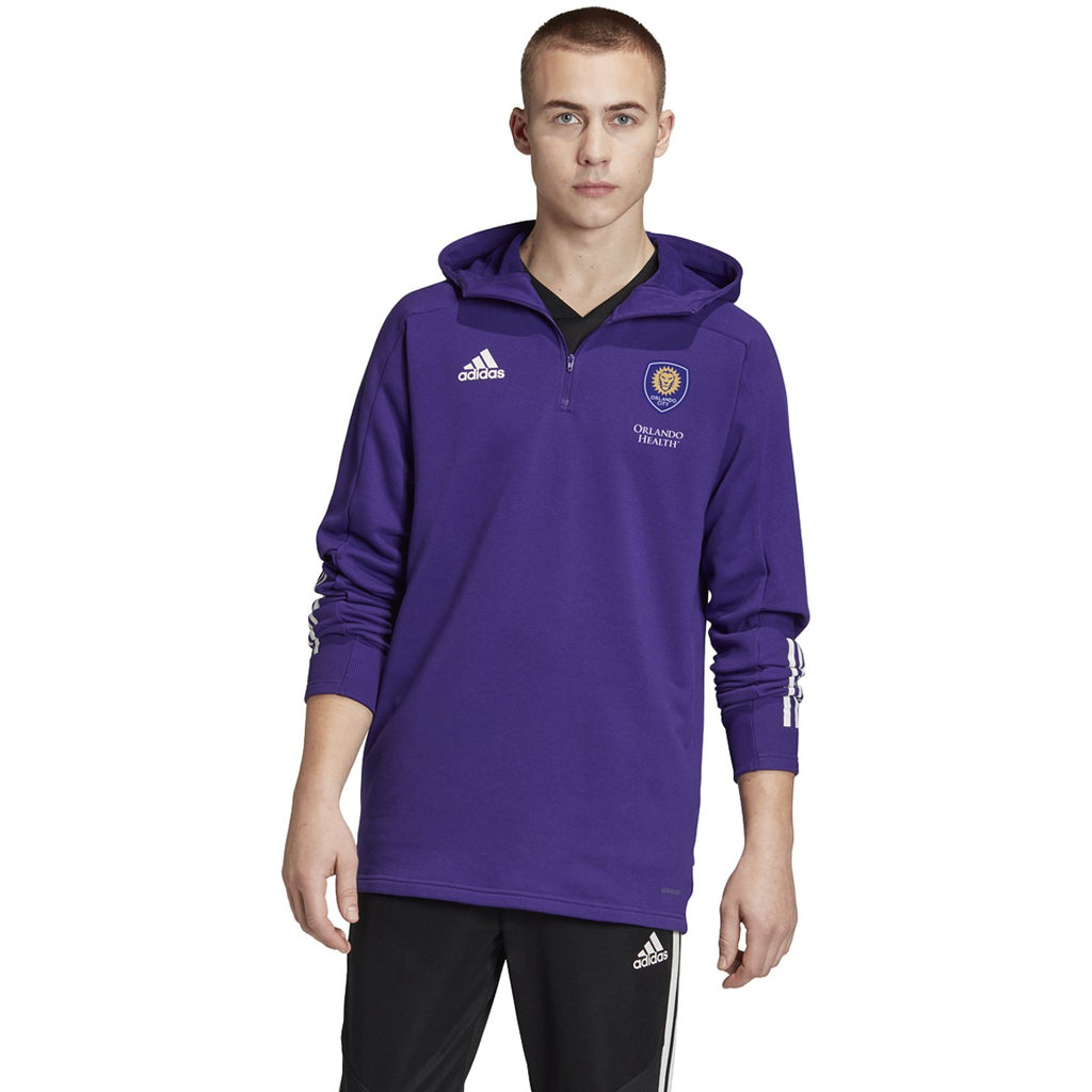 [FI1527] Mens Adidas Orlando City 3-Stripes Travel Jacket