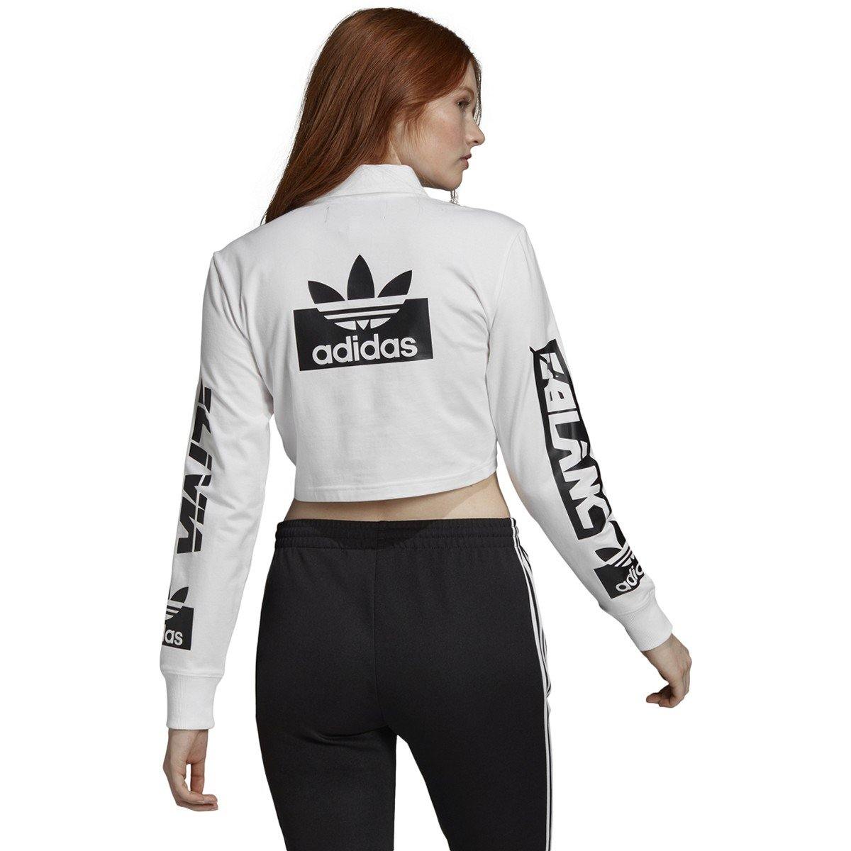 [FI7144] Womens Adidas Olivia LeBlanc Rugby Polo Long-Sleeve Top - sneakAR