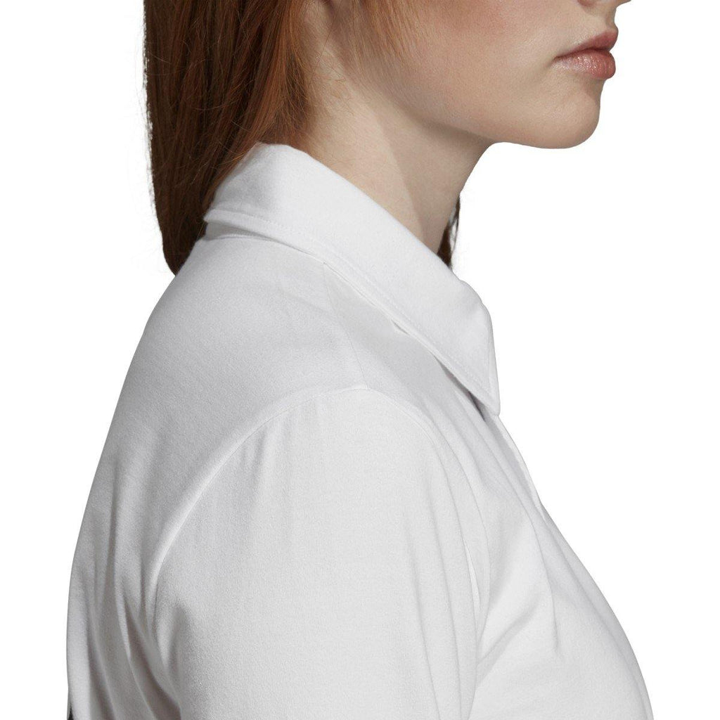[FI7144] Womens Adidas Olivia LeBlanc Rugby Polo Long-Sleeve Top - sneakAR