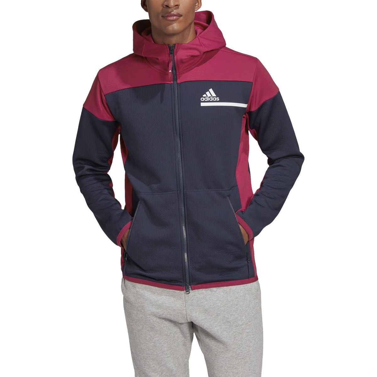 [FT6131] Mens Adidas ZNE Aeroready Fullzip Sweatshirt