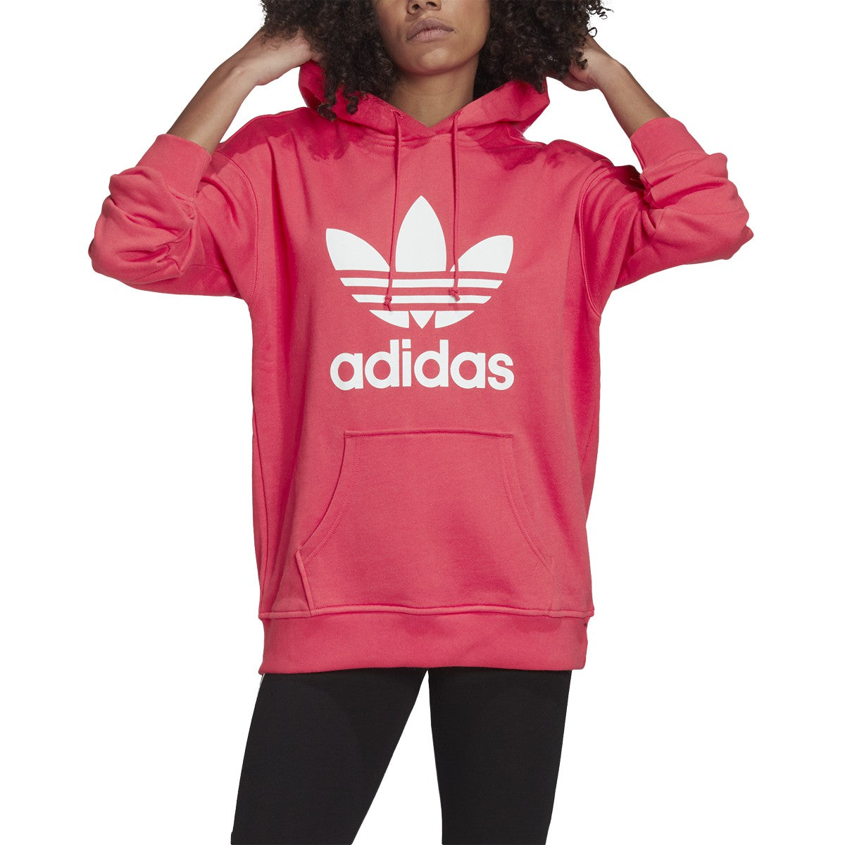 [GD2439] Womens Adidas Originals Adicolor Trefoil Hoodie