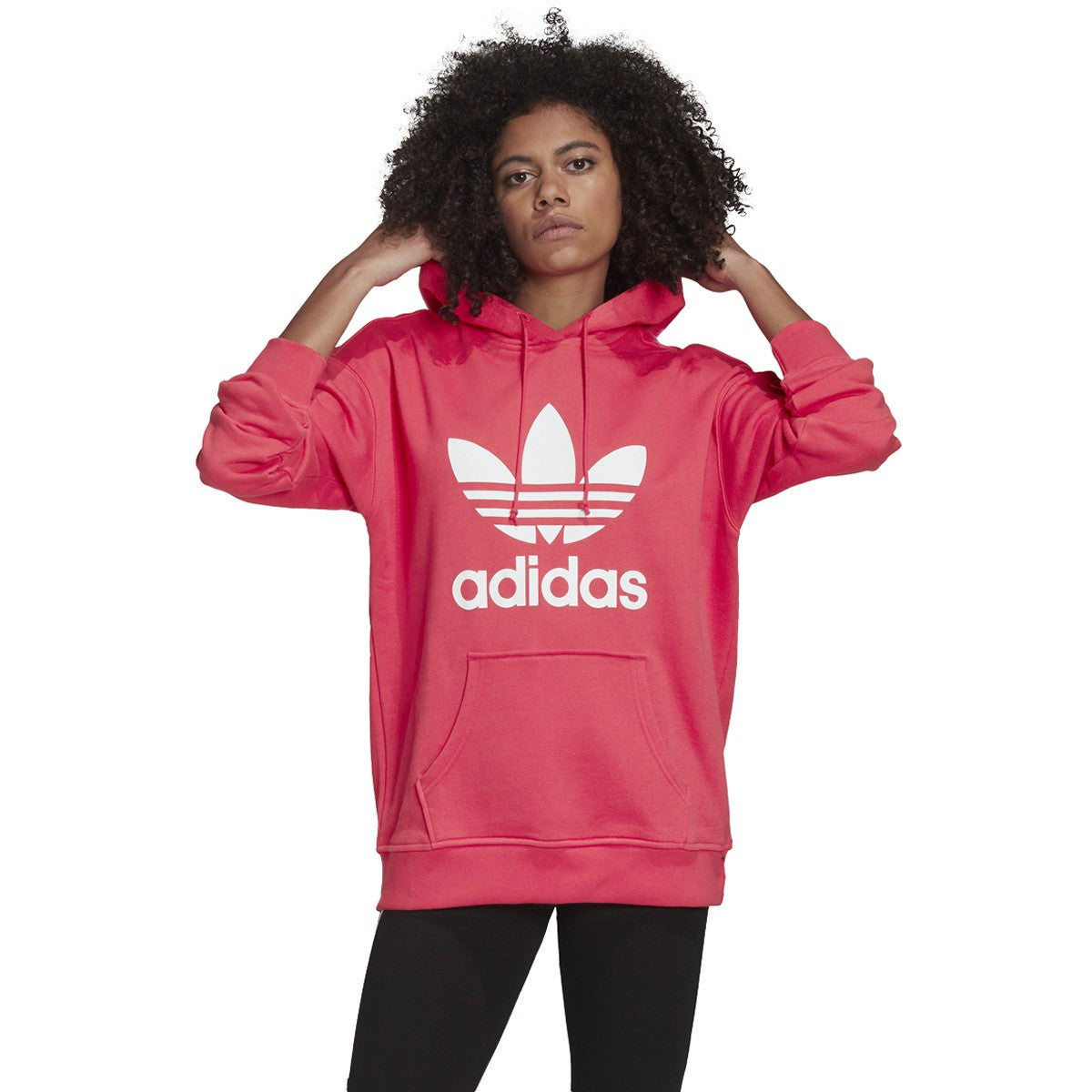 [GD2439] Womens Adidas Originals Adicolor Trefoil Hoodie