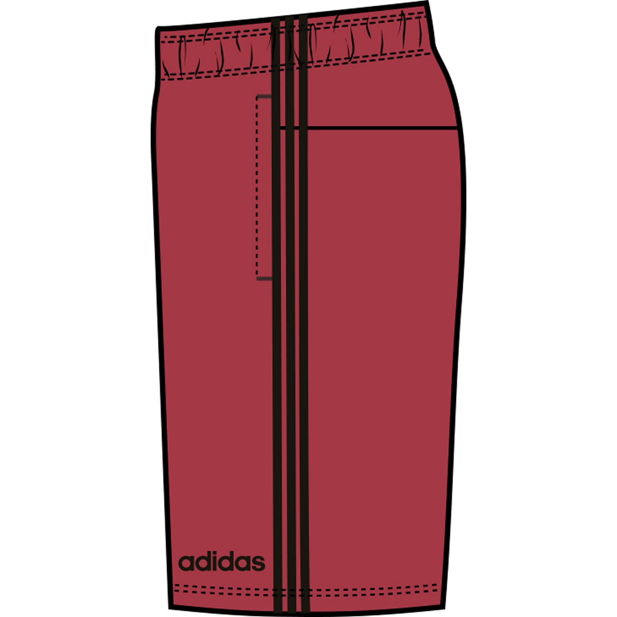 [GH7857] Mens Adidas Essentials 3-Stripes Shorts