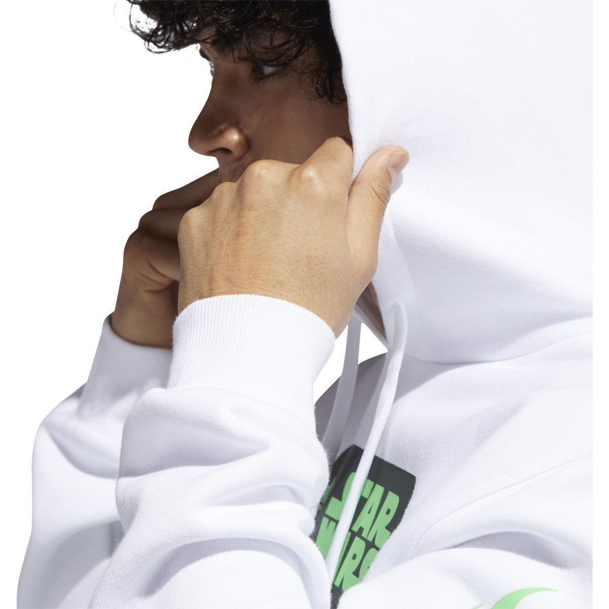 [GJ2116] Mens Adidas Originals x Star Wars Yoda Box Logo Hoodie