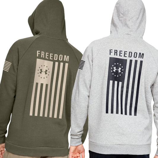 [1352678] Mens Under Armour Freedom Flag Rival Pull Over Hoodie