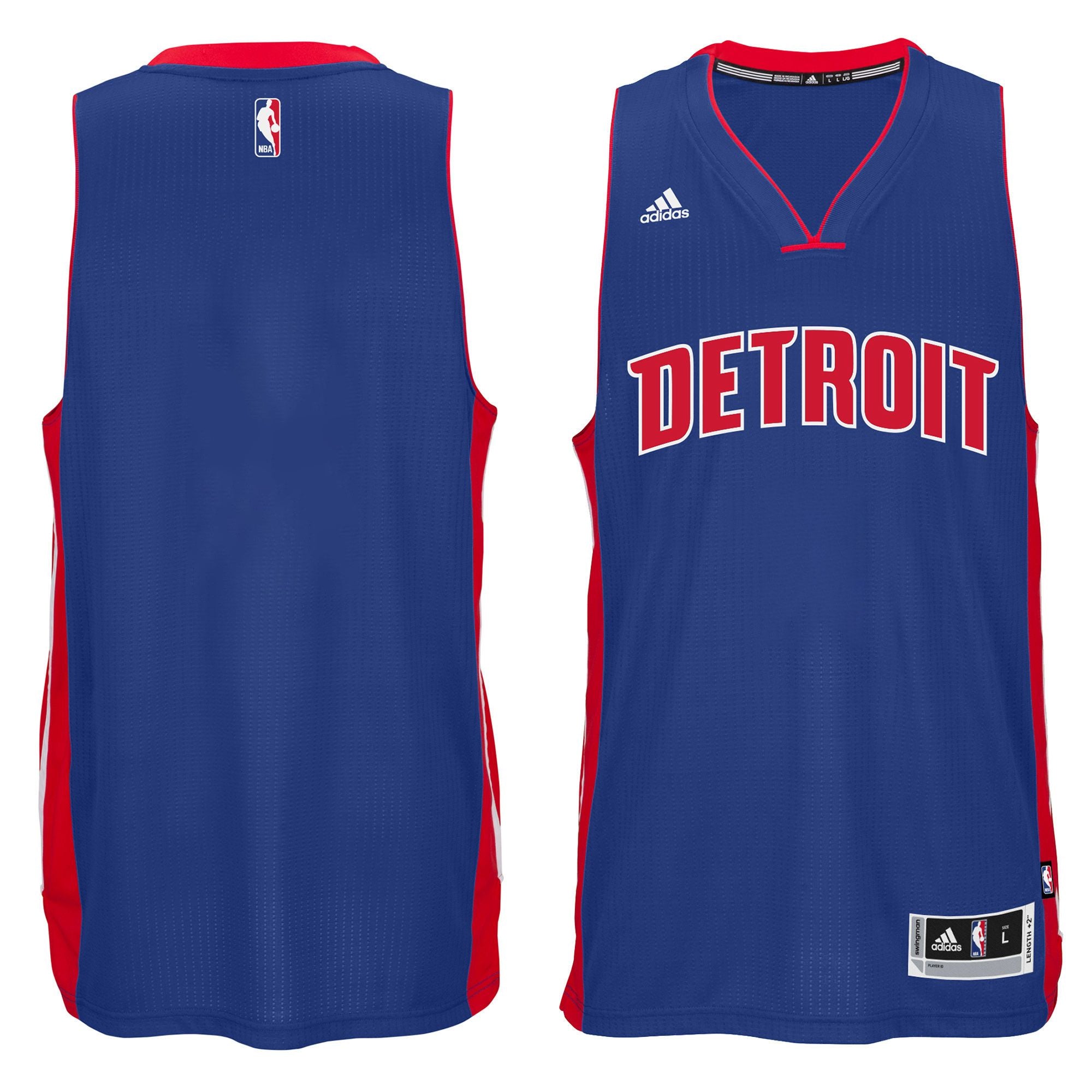 [H85438] Mens Adidas Detroit Pistons Swingman Jersey