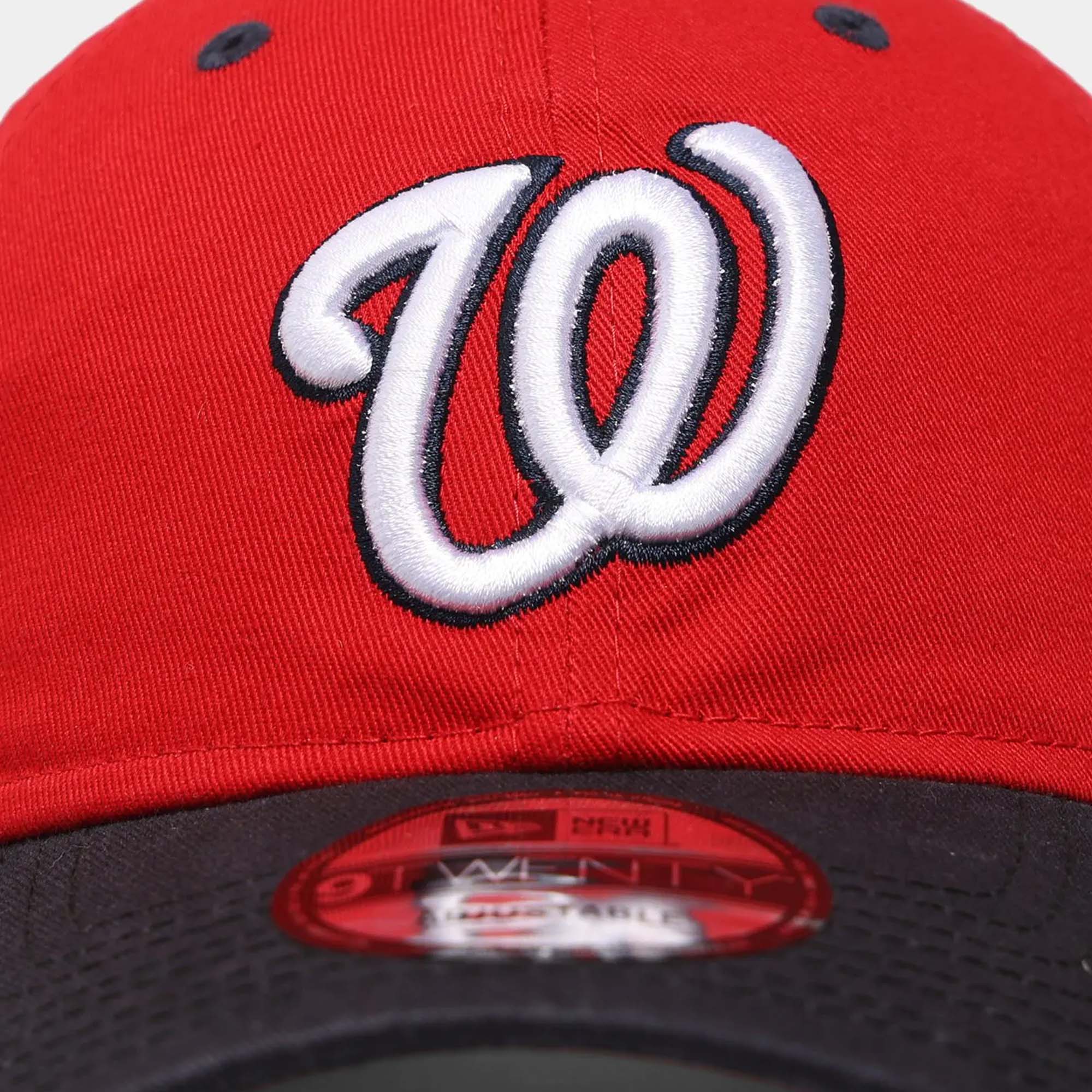 [11591484] Mens New Era MLB Core Classic 9Twenty Strapback Hat - Nationals