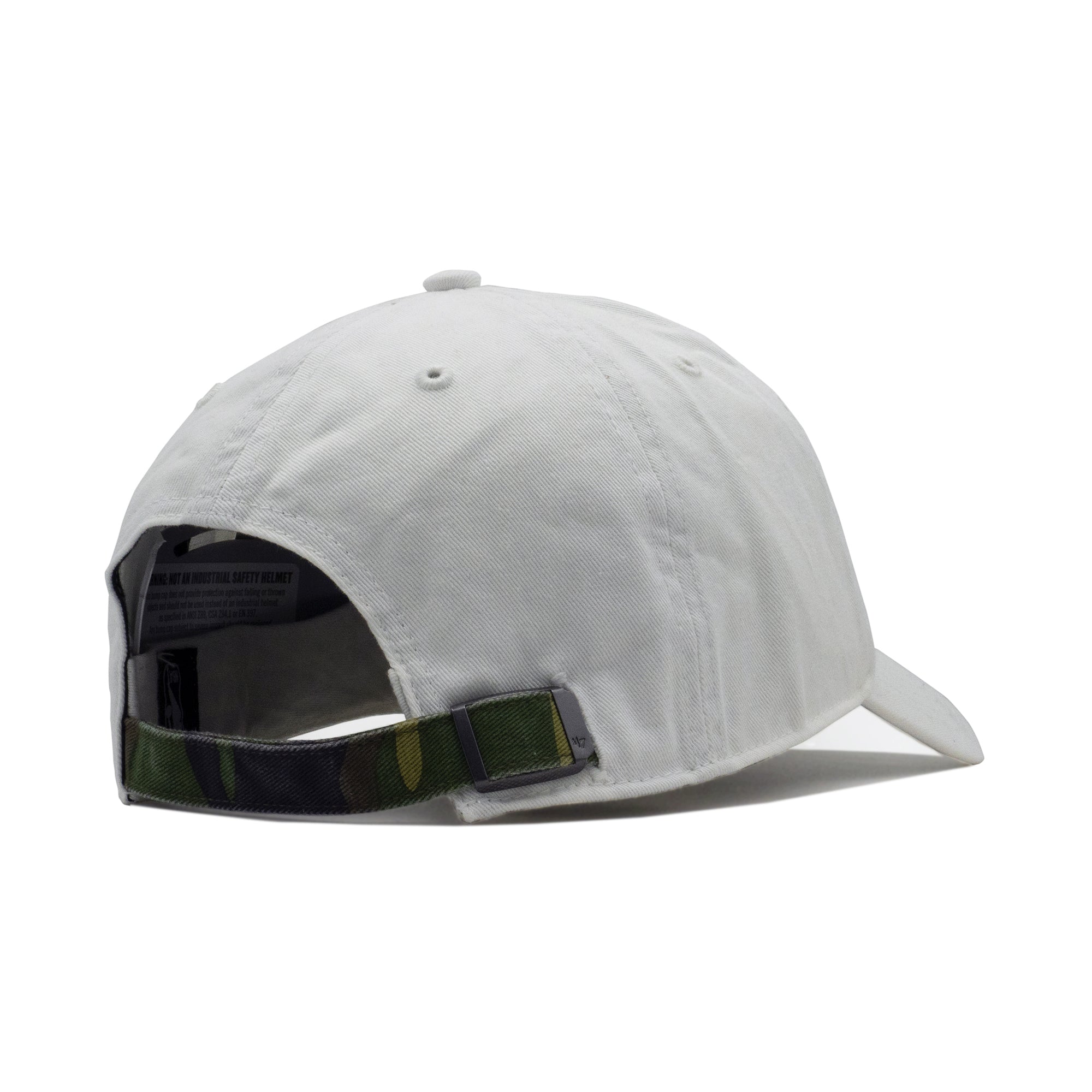 Mens 47 Brand Chicago Bulls Clean Up Strapback - White