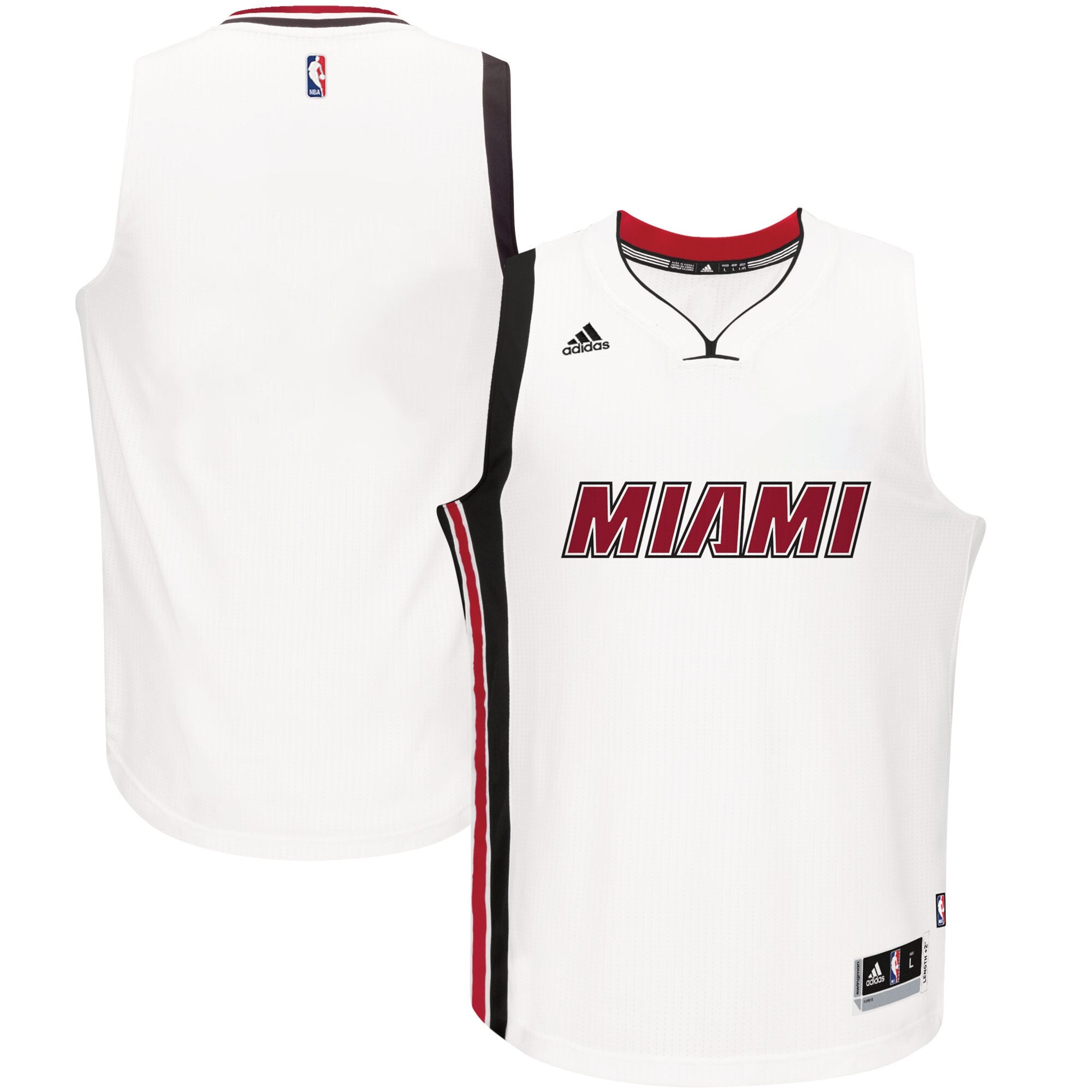 [A74053] Mens Adidas Miami Heat Swingman Jersey