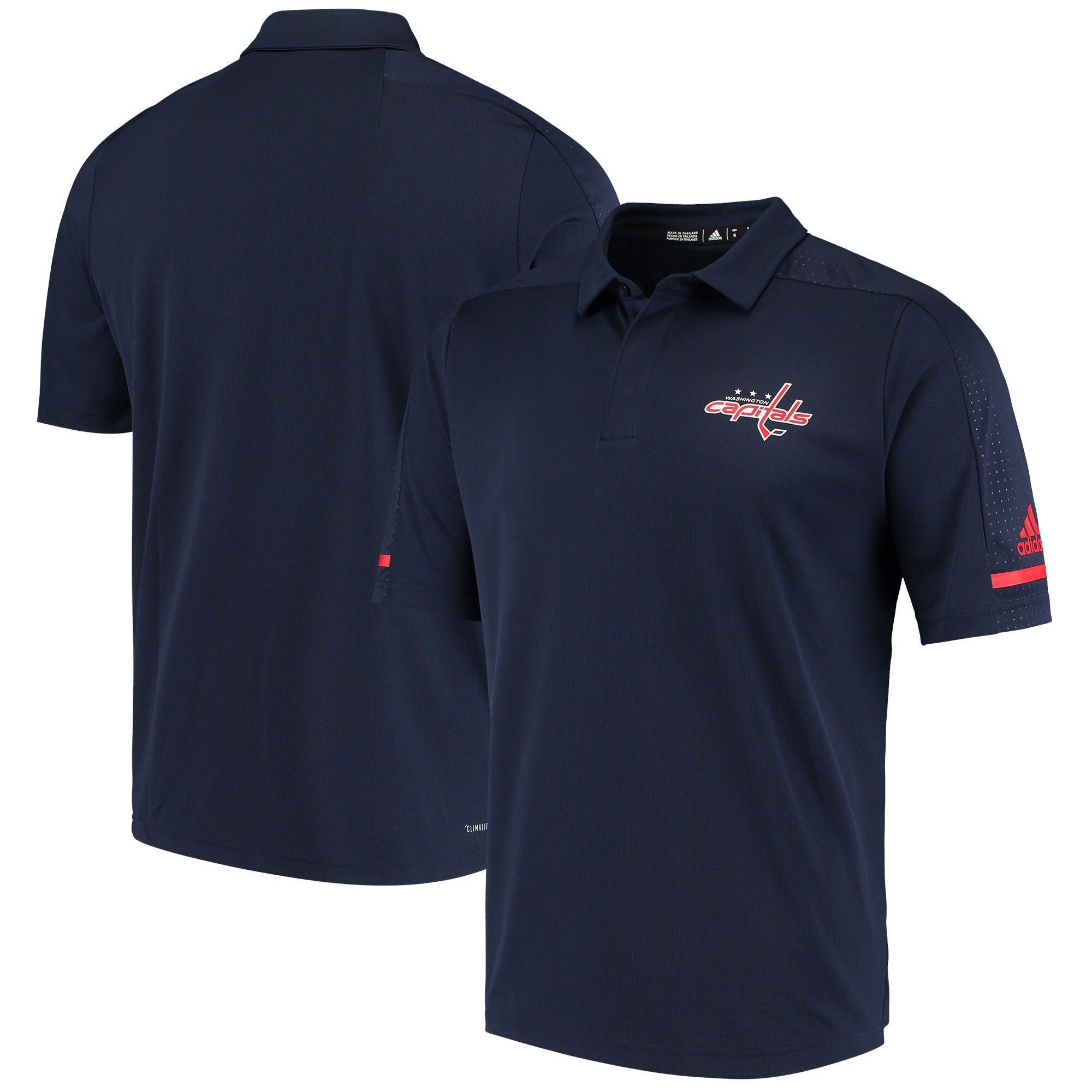 [D78071] Mens Adidas NHL Washington Capitals GameDay Polo