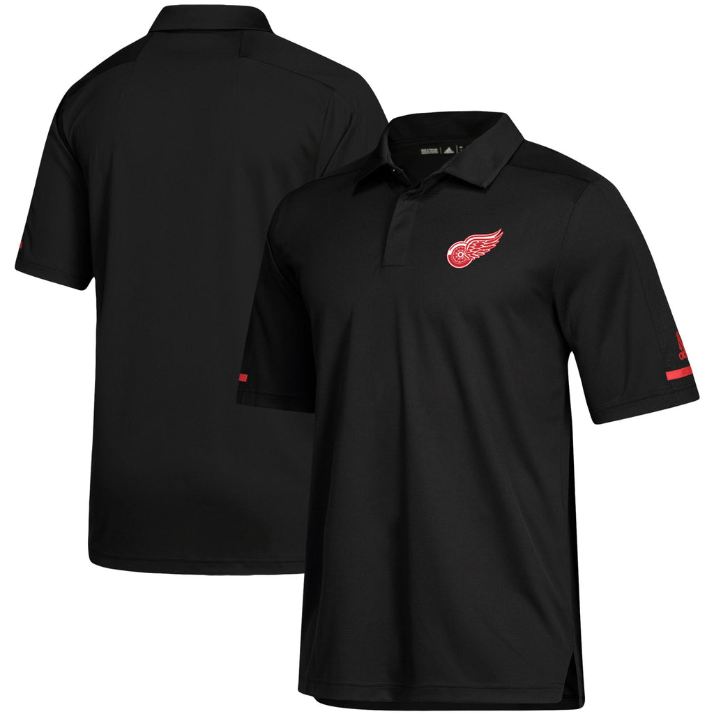 [D78093] Mens Adidas NHL Detroit Red Wings GameDay Polo