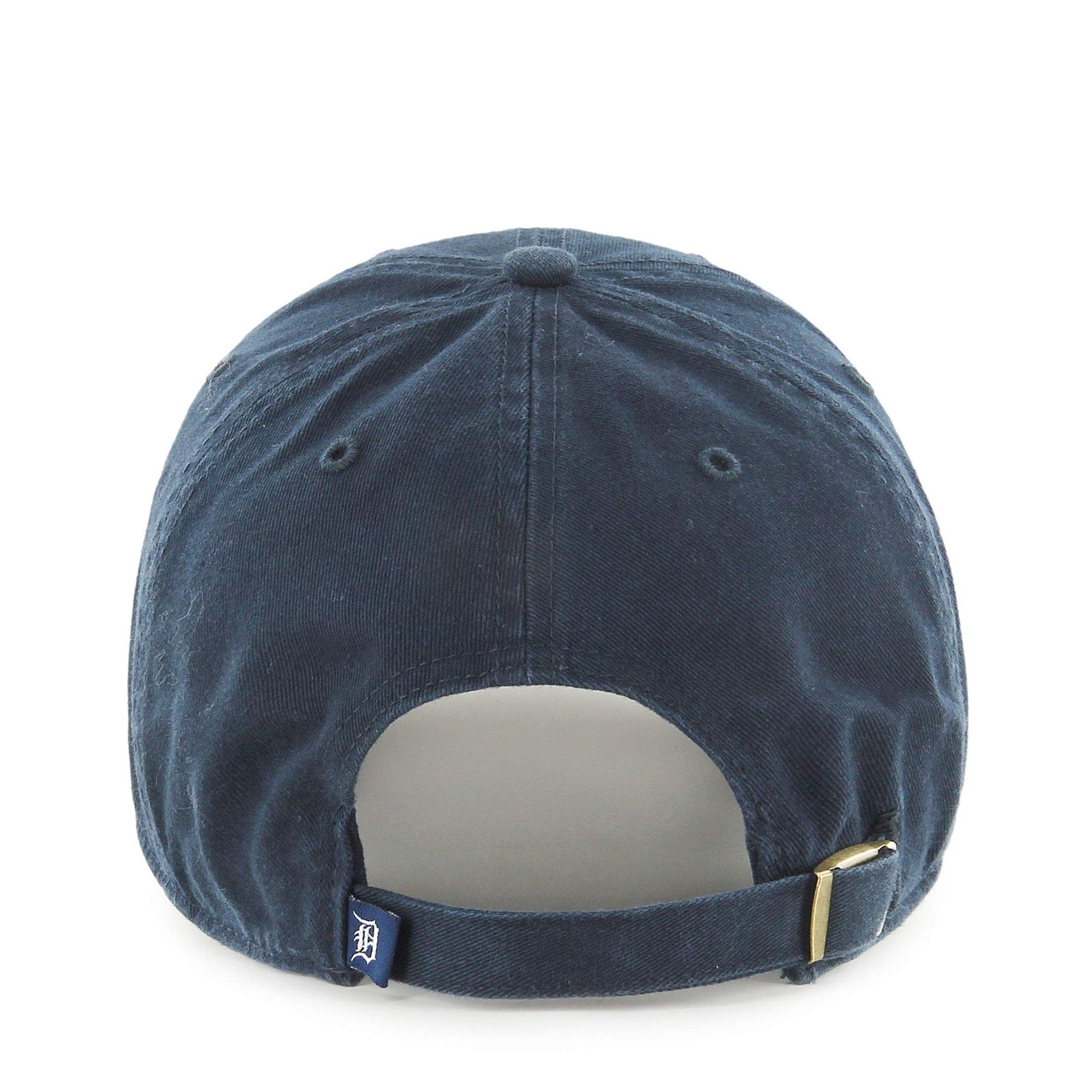 Mens 47 Brand Detroit Tigers Clean Up Strapback - Navy Blue - sneakAR