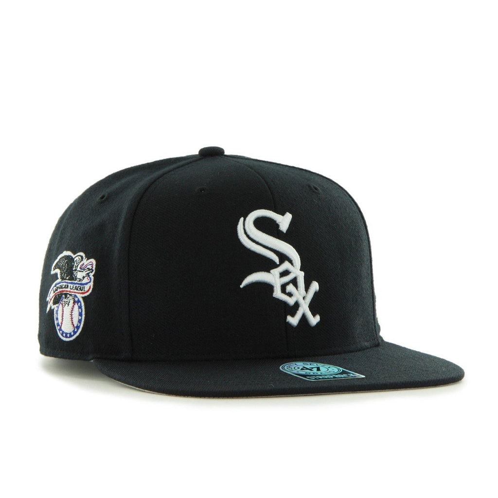 Mens 47 Brand Chicago White Sox Captain Snapback - Black - sneakAR