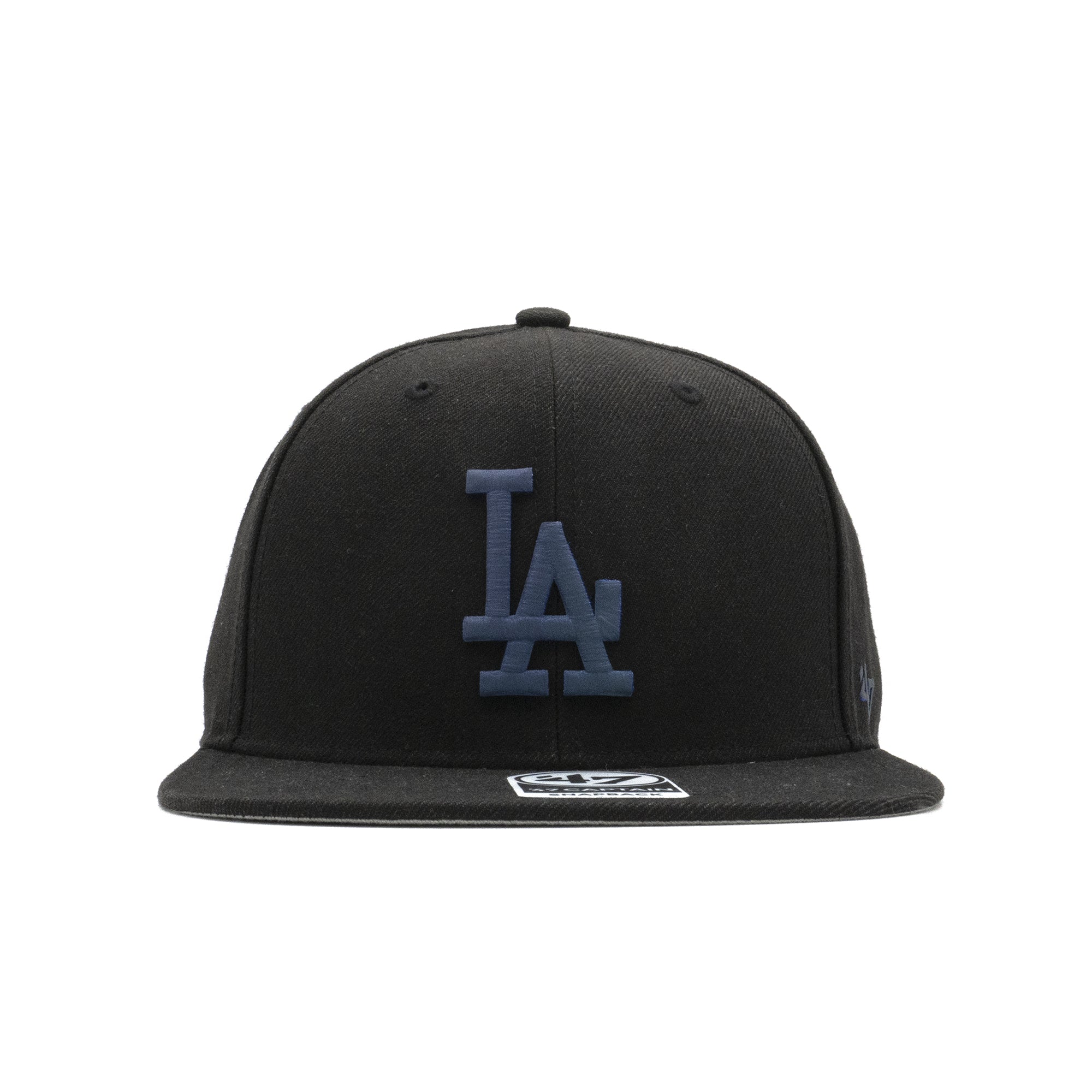 Mens 47 Brand LA Dodgers Captain Snapback - Black