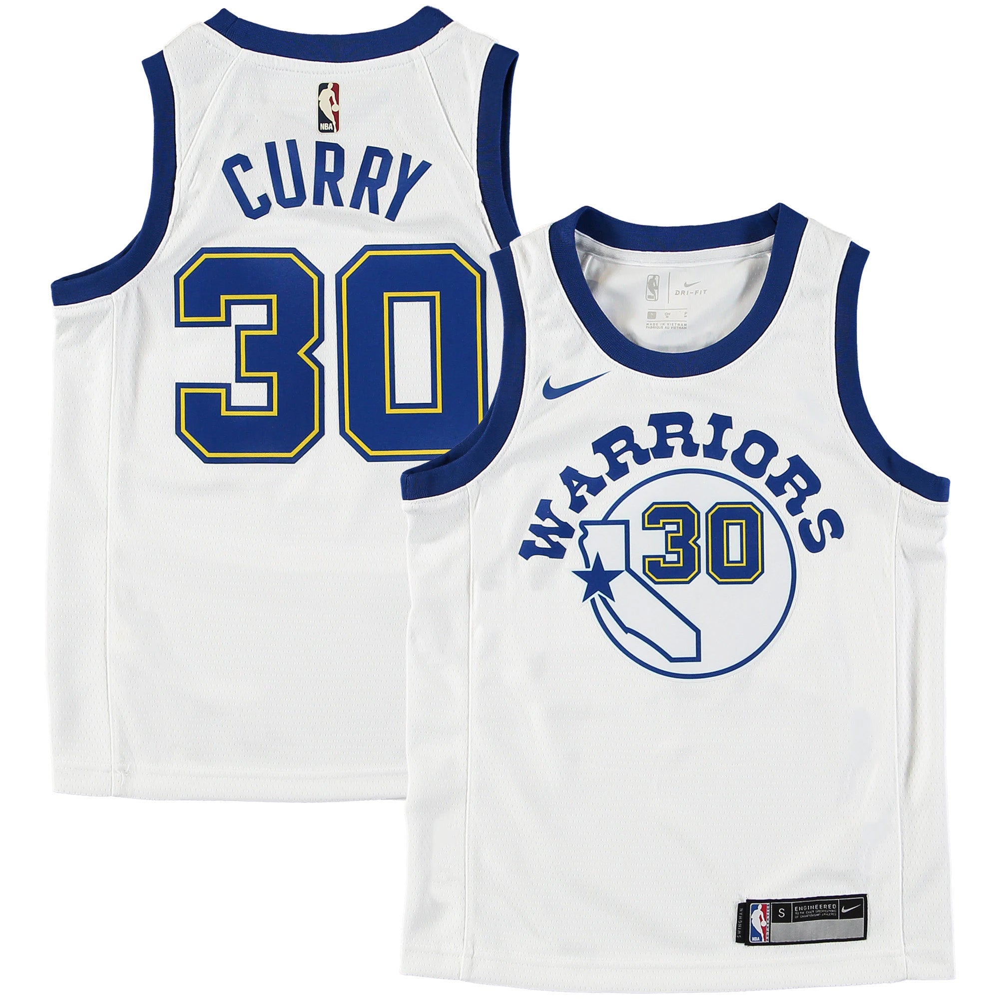 [9Z2B7BZ4P-CURRY] Youth Nike NBA GS Warriors HWC Swingman Jersey - Curry