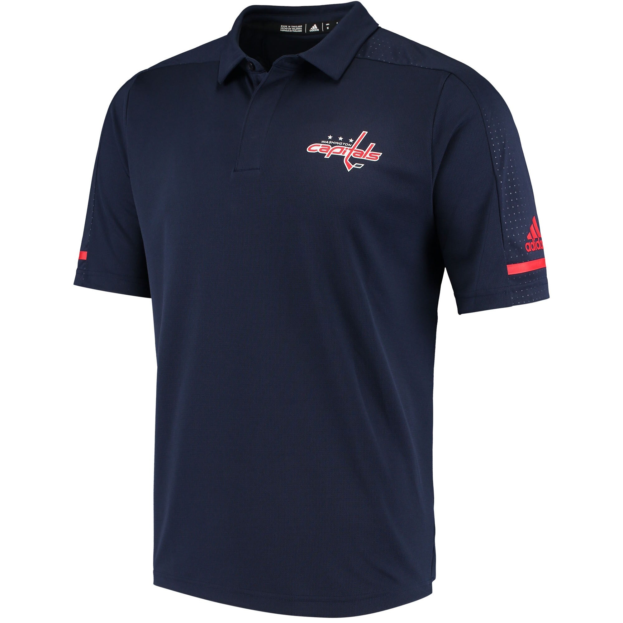 [D78071] Mens Adidas NHL Washington Capitals GameDay Polo