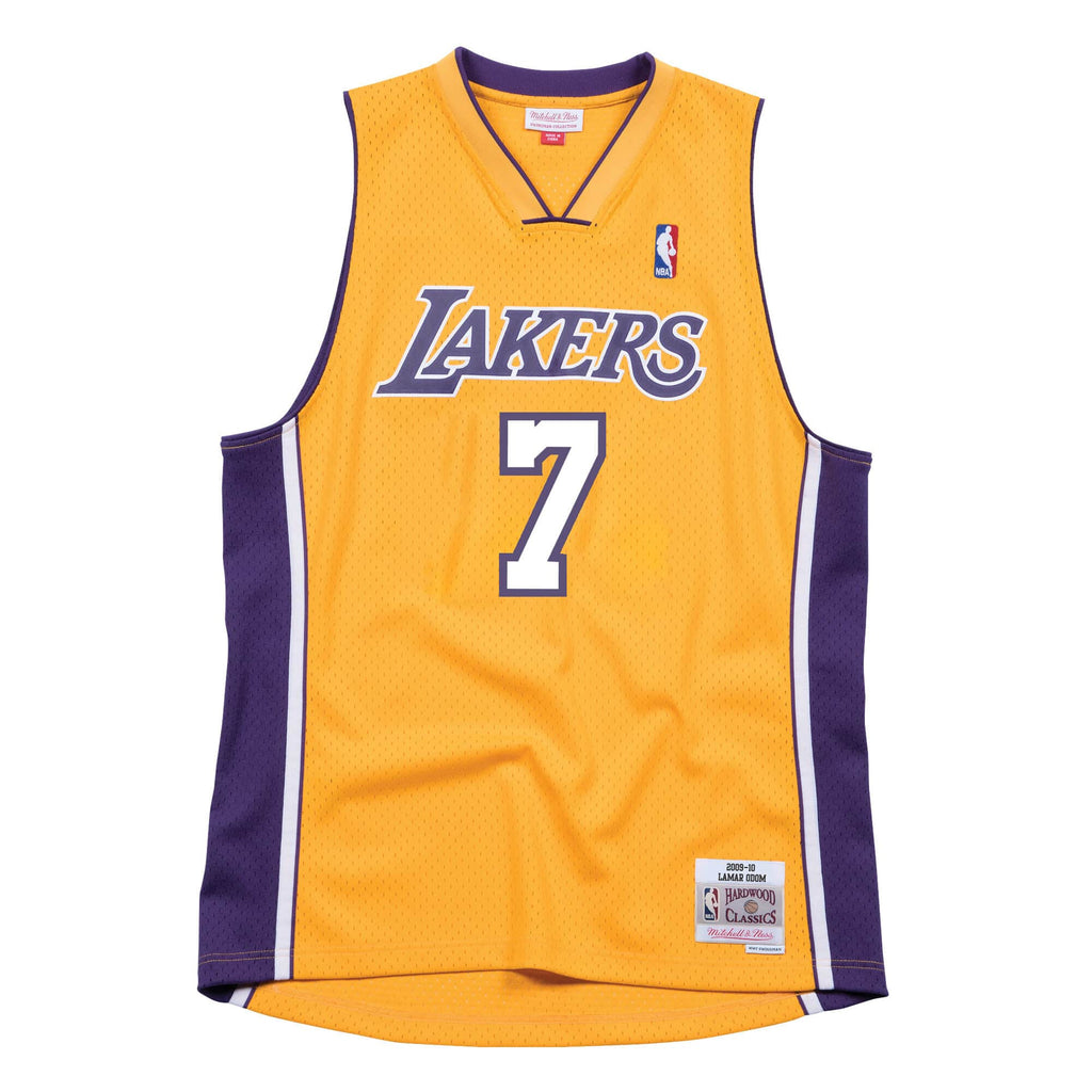 Mens Mitchell & Ness NBA Swingman Jersey Los Angeles Lakers 2009 Lamar Odom