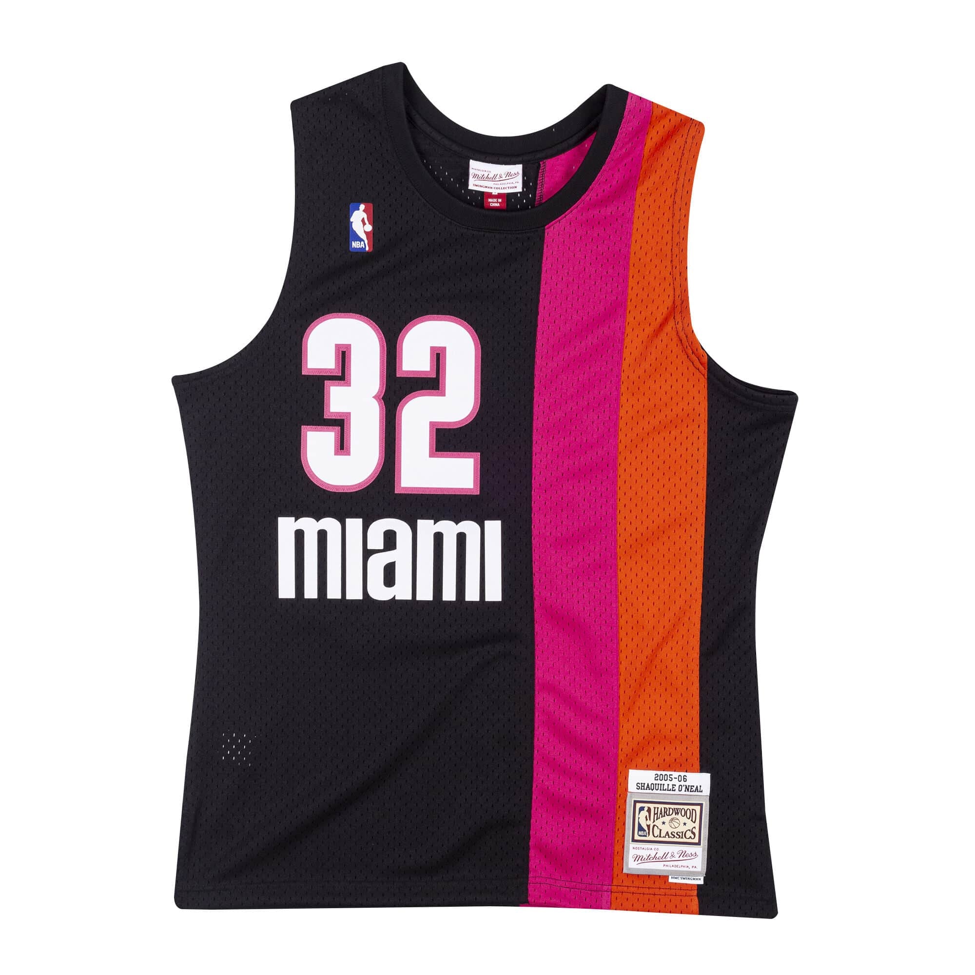 Mens Mitchell & Ness NBA Swingman Jersey Miami Heat 05 Shaquille O'Neal