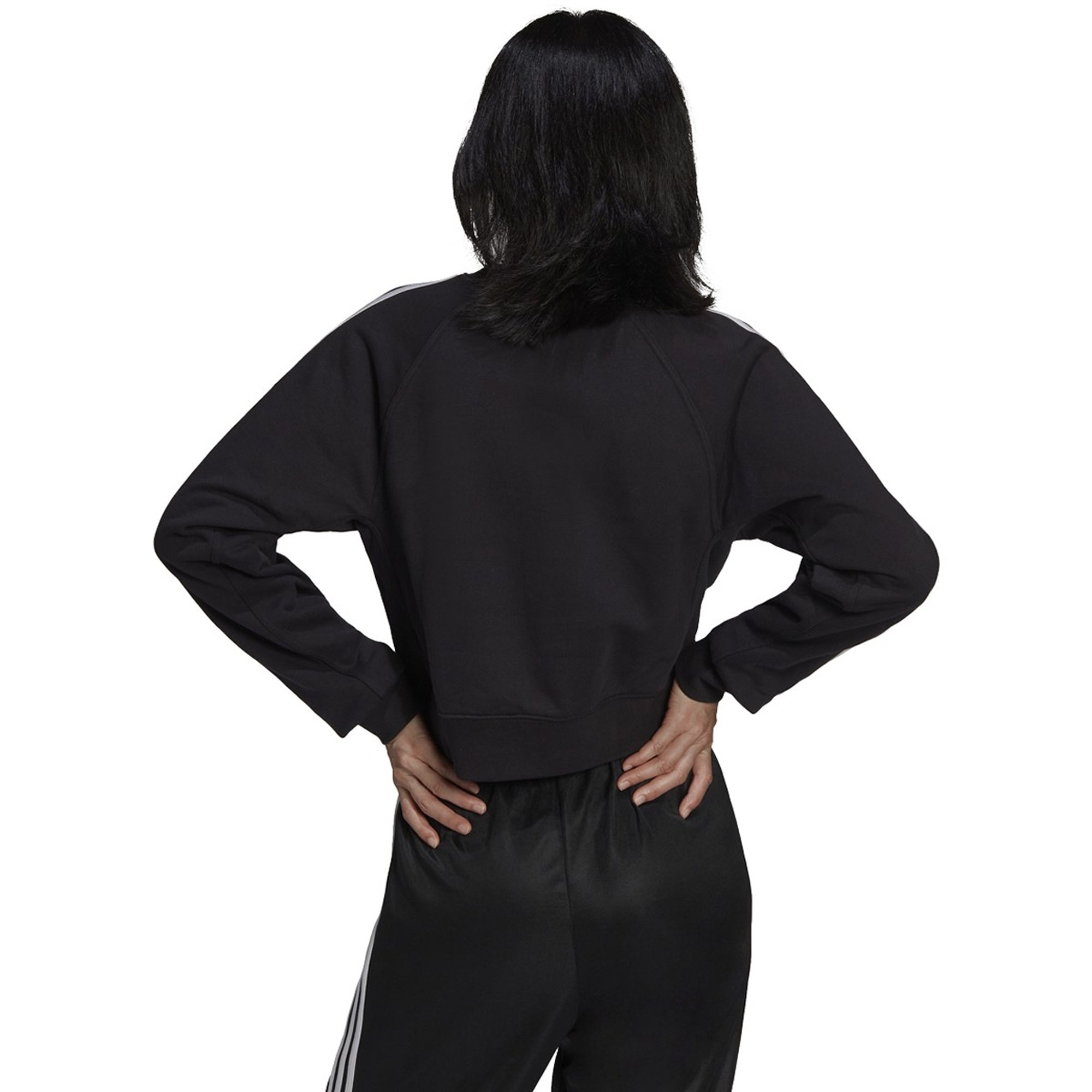 [HF7530] Womens Adidas Originals Adicolor High Shine Crew Sweatshirt