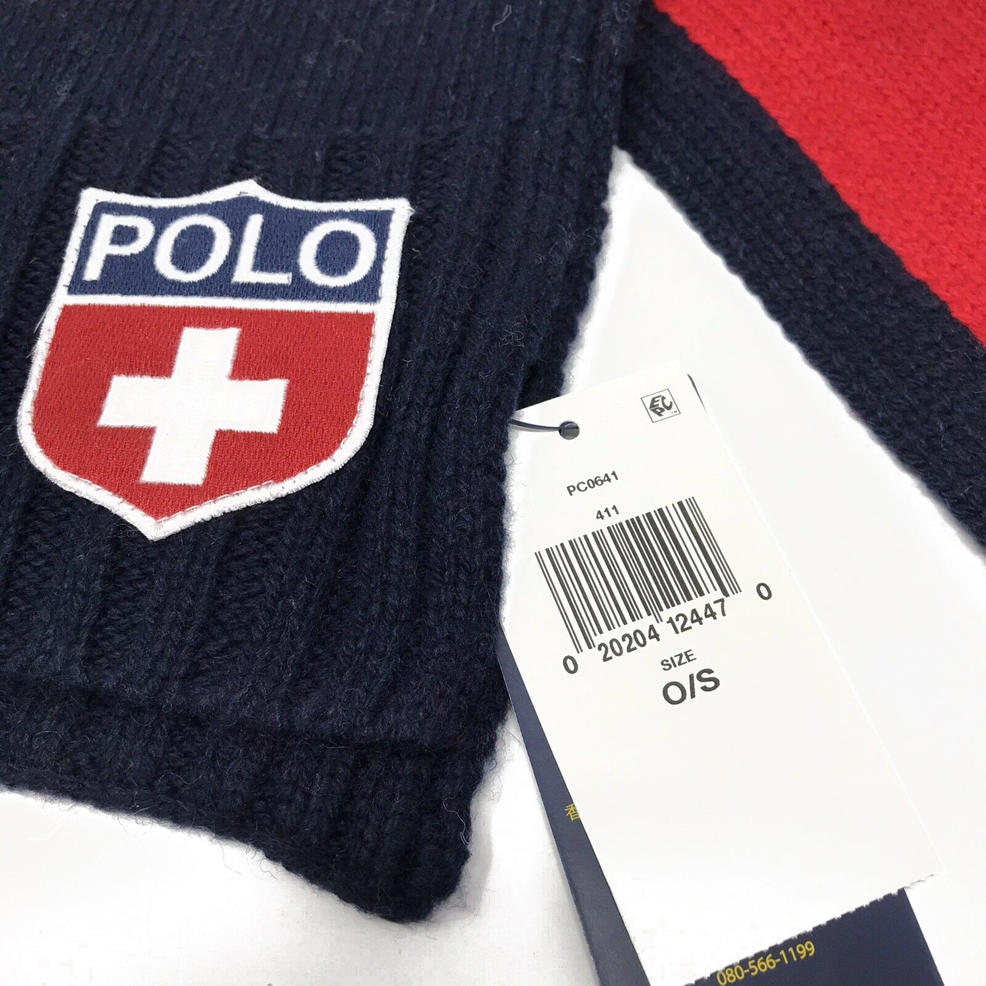 [PC0641-411] Mens Polo Ralph Lauren Colorblock Ski Scarf
