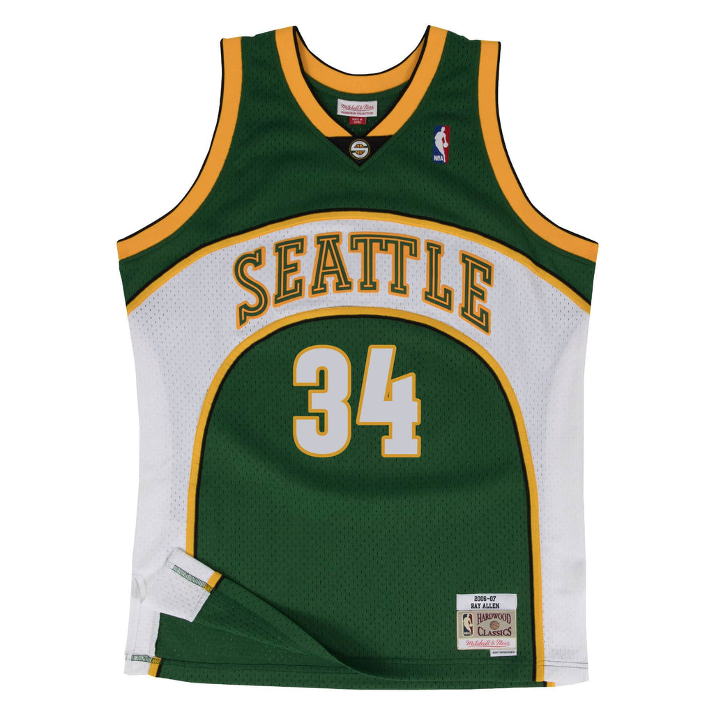 Mens Mitchell & Ness NBA Swingman Jersey Seattle Supersonics 2006 Ray Allen