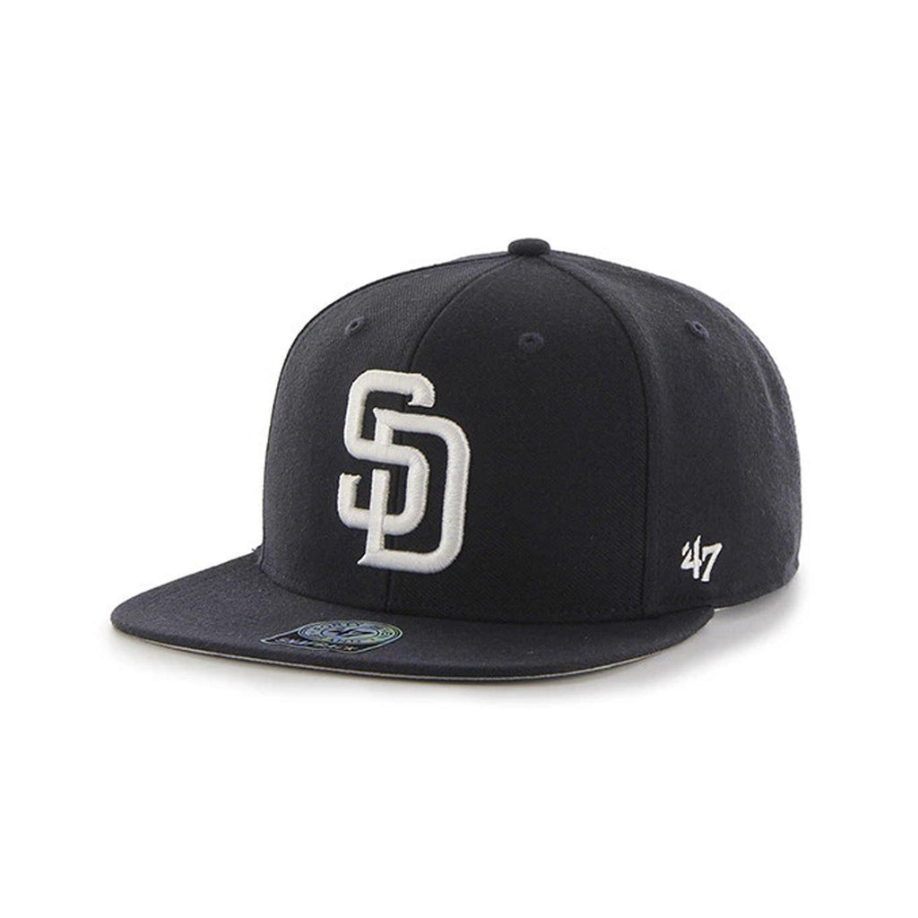 Mens 47 Brand San Diego Padres Captain Snapback - Blue - sneakAR