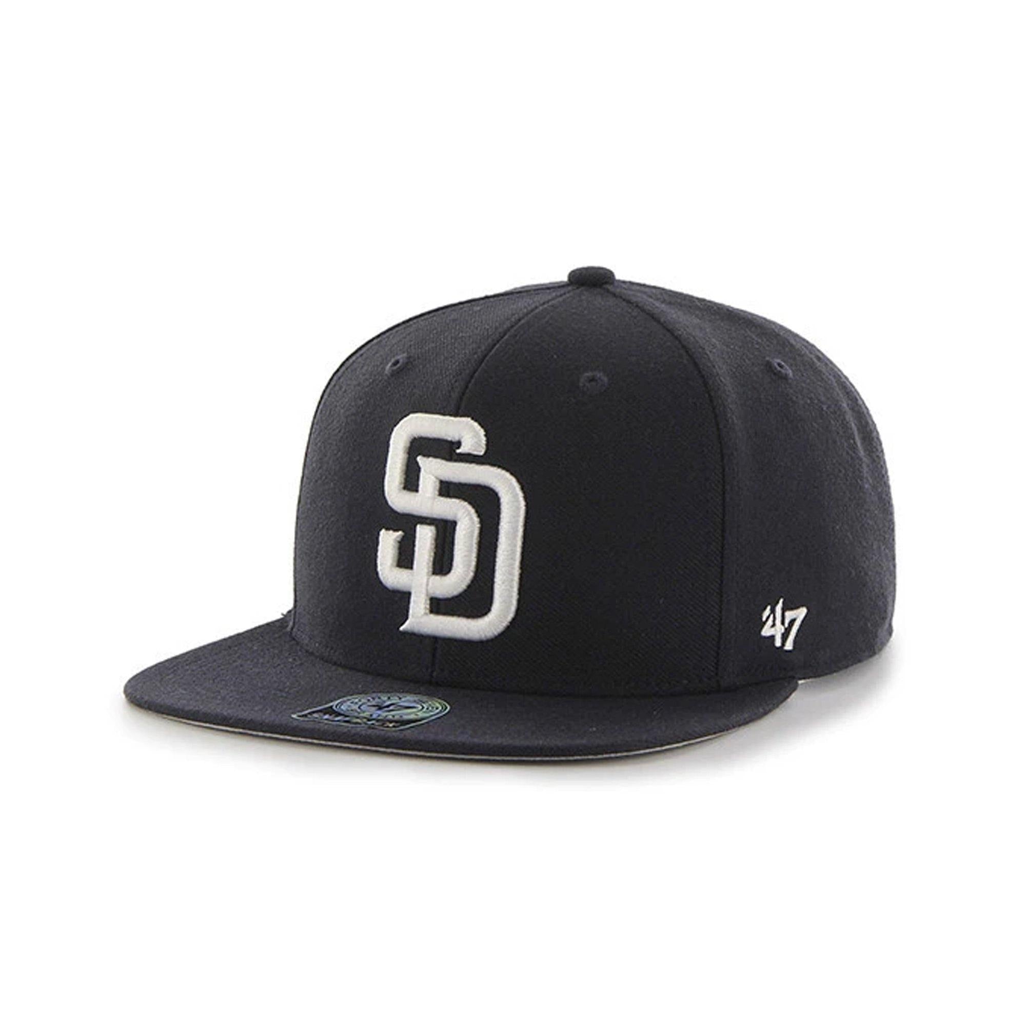Mens 47 Brand San Diego Padres Captain Snapback - Blue - sneakAR